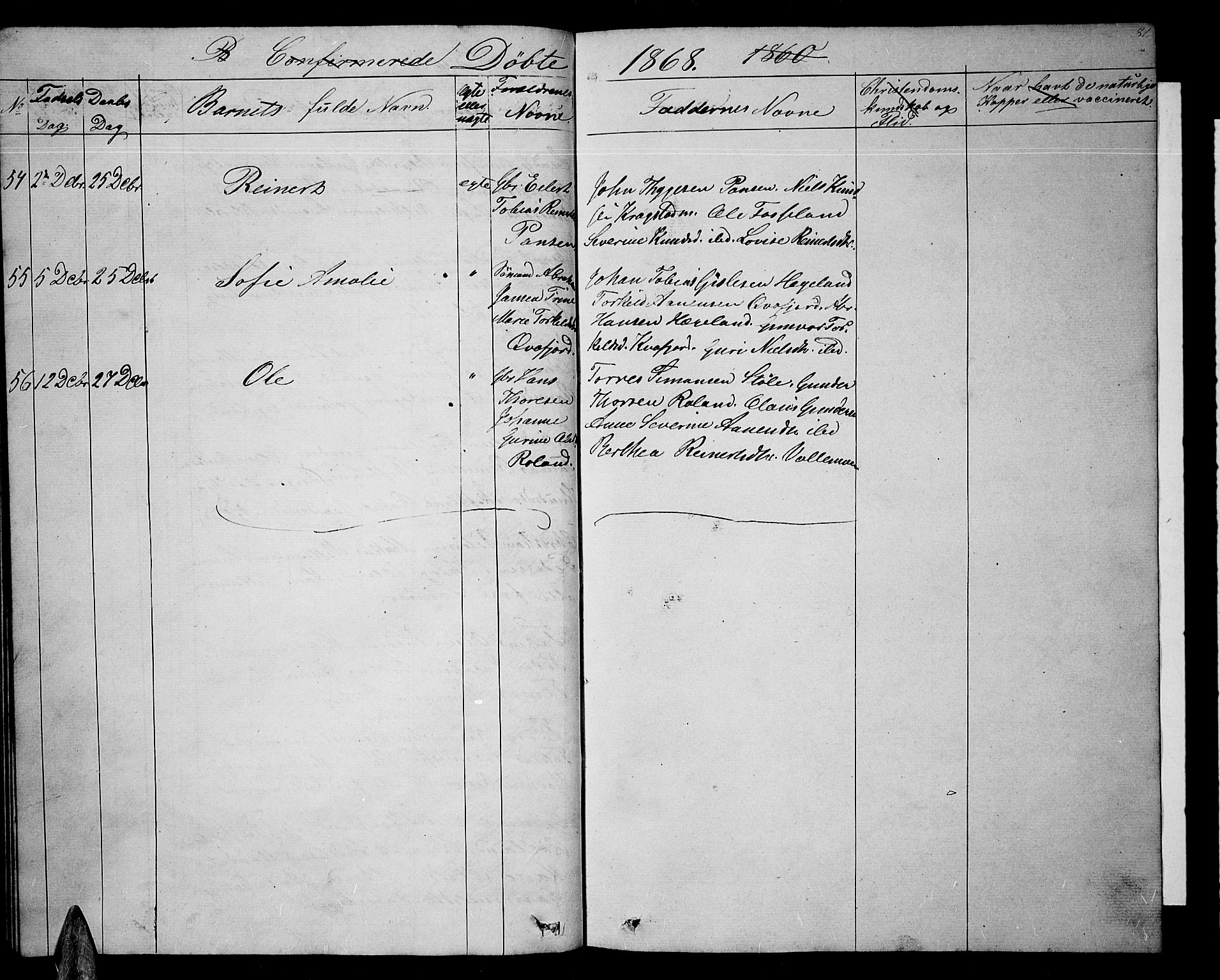 Sør-Audnedal sokneprestkontor, AV/SAK-1111-0039/F/Fb/Fbb/L0003: Klokkerbok nr. B 3, 1859-1868, s. 81