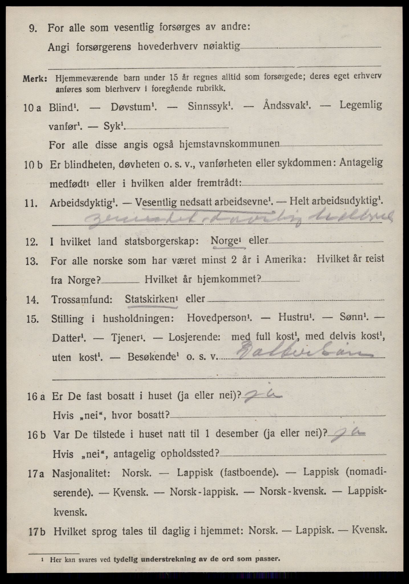 SAT, Folketelling 1920 for 1619 Sør-Frøya herred, 1920, s. 3506