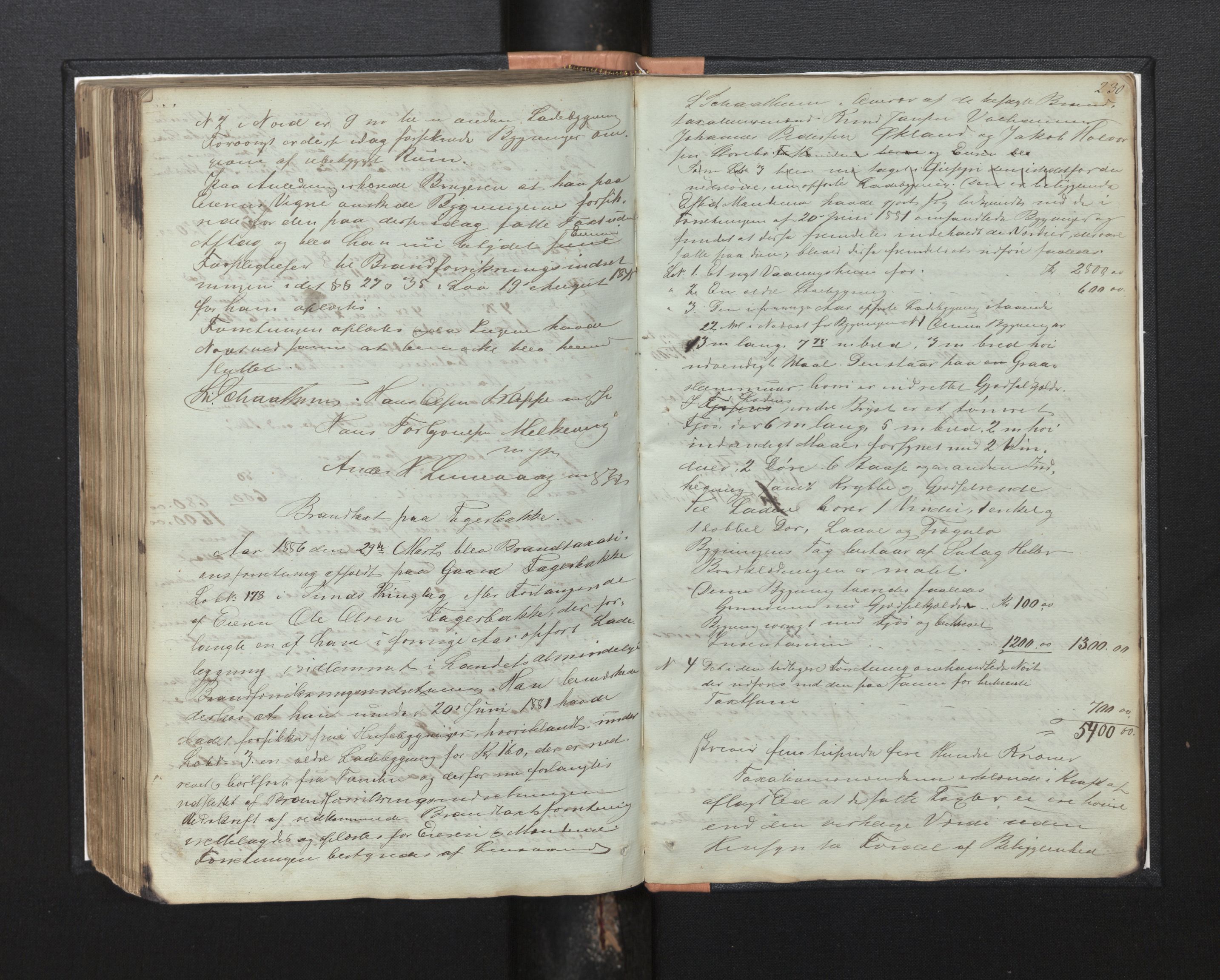 Lensmannen i Sund og Austevoll, AV/SAB-A-35201/0012/L0001: Branntakstprotokoll, 1846-1887, s. 229b-230a