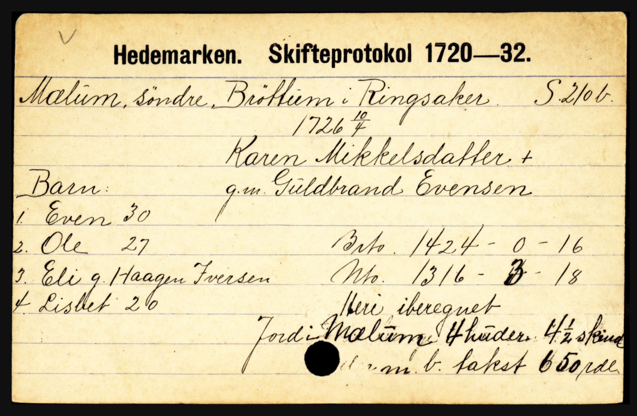 Hedemarken sorenskriveri, SAH/TING-034/J, 1663-1743, s. 2883