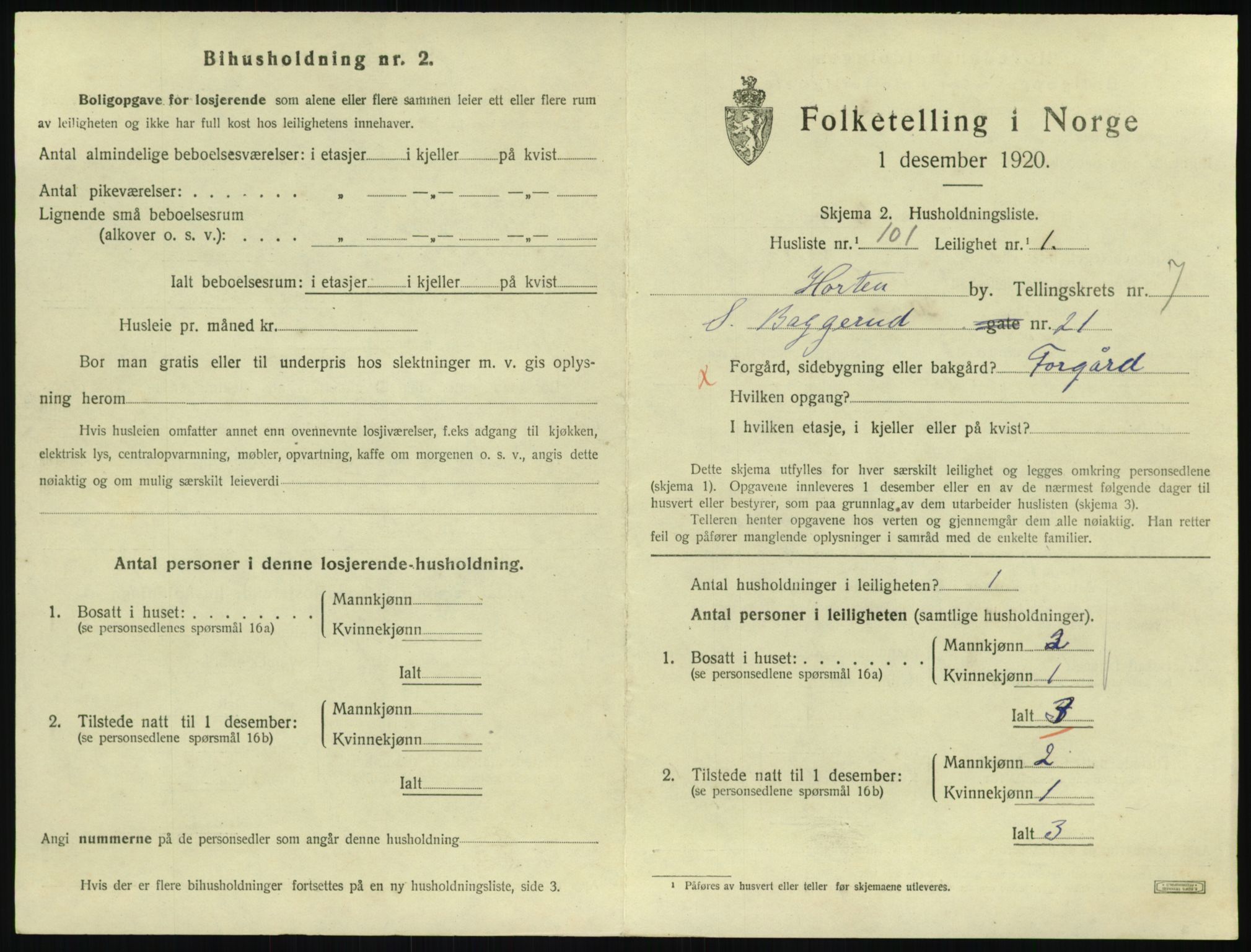 SAKO, Folketelling 1920 for 0703 Horten kjøpstad, 1920, s. 7569