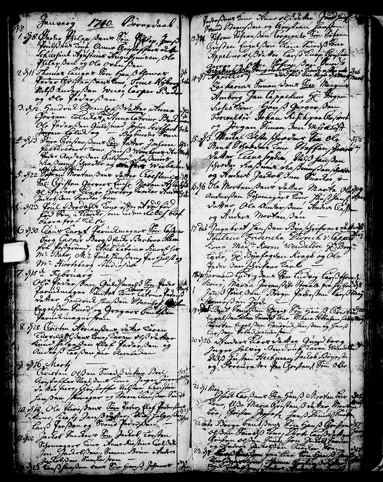 Skien kirkebøker, AV/SAKO-A-302/F/Fa/L0002: Ministerialbok nr. 2, 1716-1757, s. 129