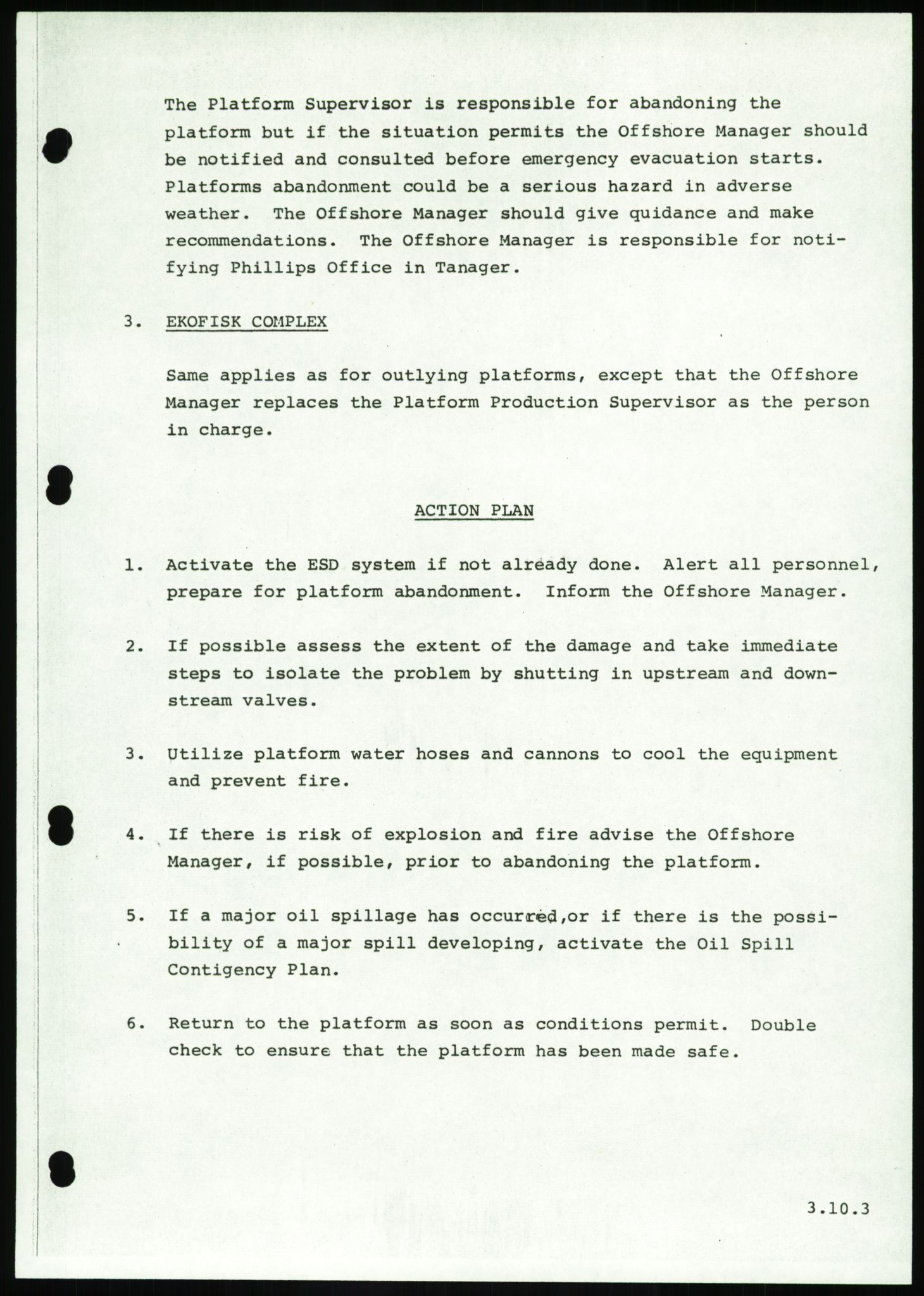 Justisdepartementet, Granskningskommisjonen ved Alexander Kielland-ulykken 27.3.1980, AV/RA-S-1165/D/L0016: O Beredskapsplaner (Doku.liste + O1-O3 av 3), 1980-1981, s. 146