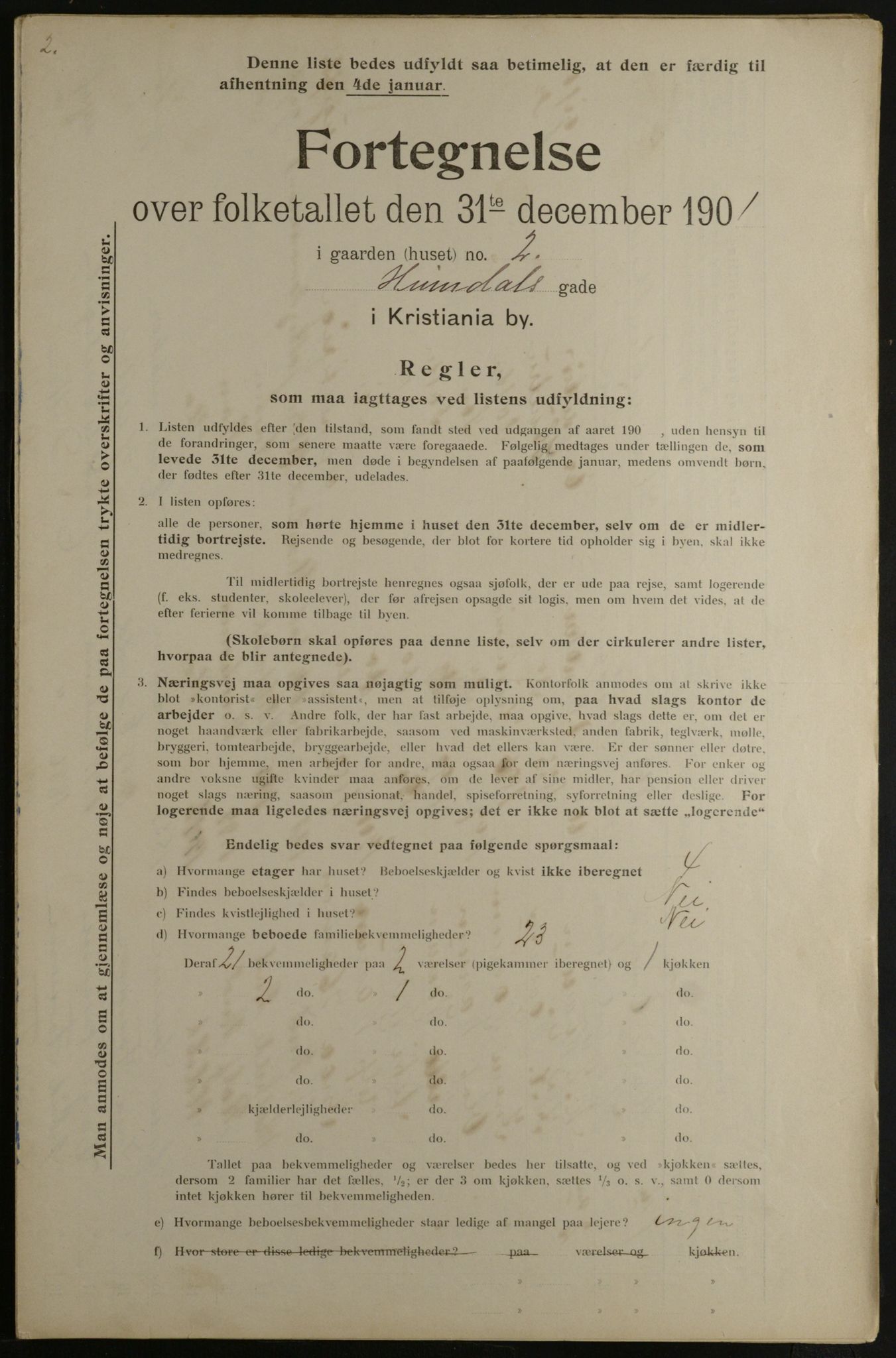 OBA, Kommunal folketelling 31.12.1901 for Kristiania kjøpstad, 1901, s. 5831