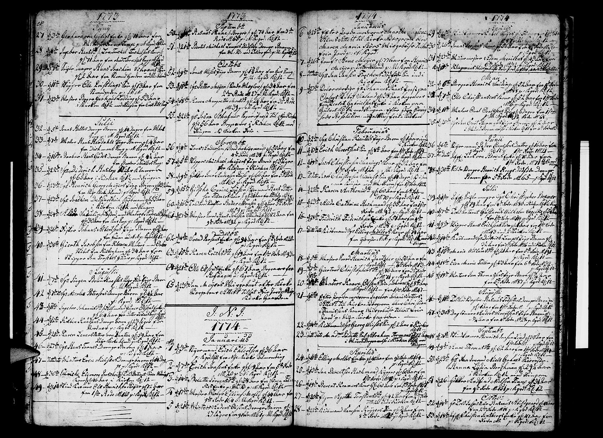 Nykirken Sokneprestembete, AV/SAB-A-77101/H/Haa/L0010: Ministerialbok nr. A 10, 1759-1775, s. 28