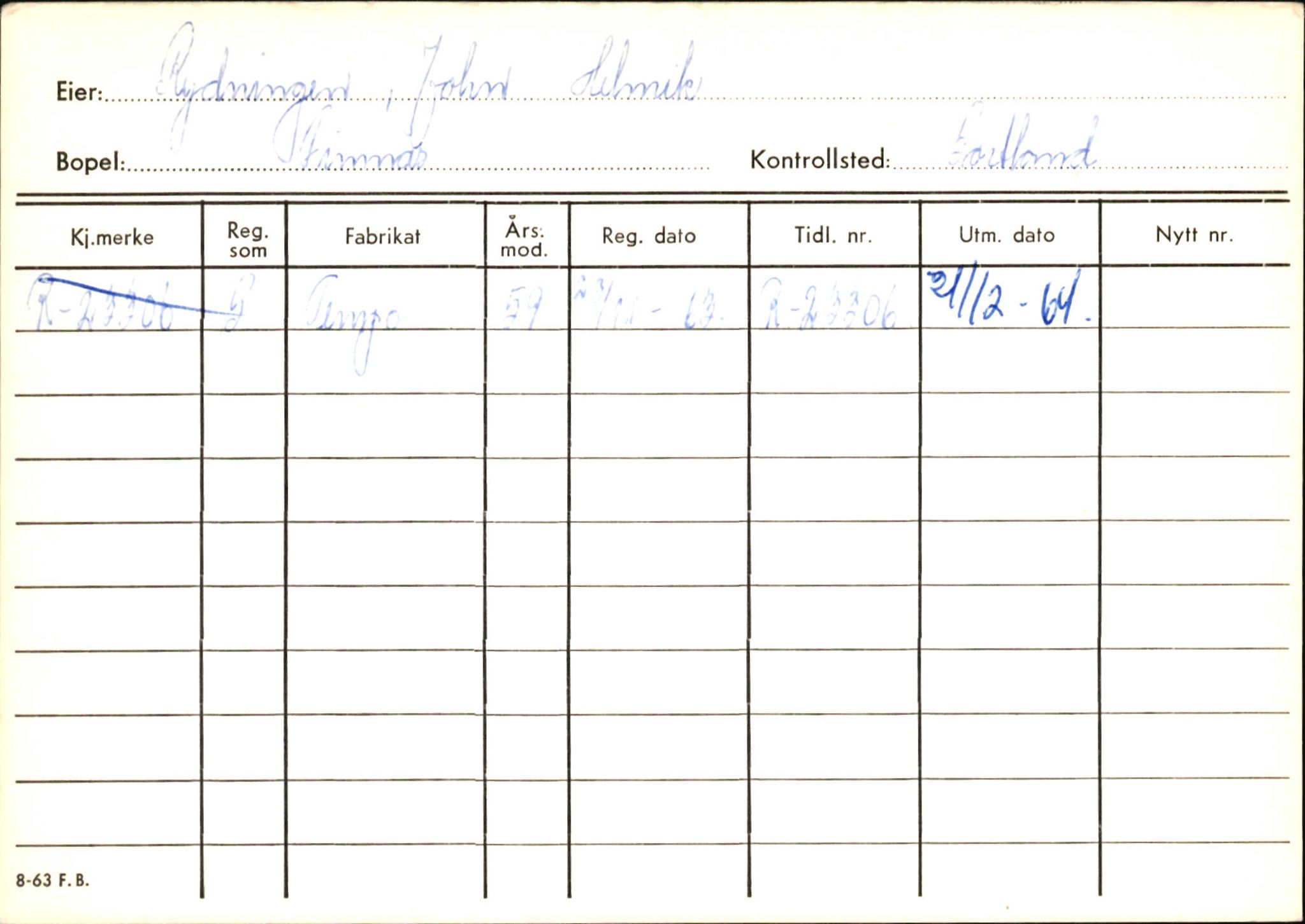 Statens vegvesen, Hordaland vegkontor, AV/SAB-A-5201/2/Ha/L0046: R-eierkort R-S, 1920-1971, s. 40