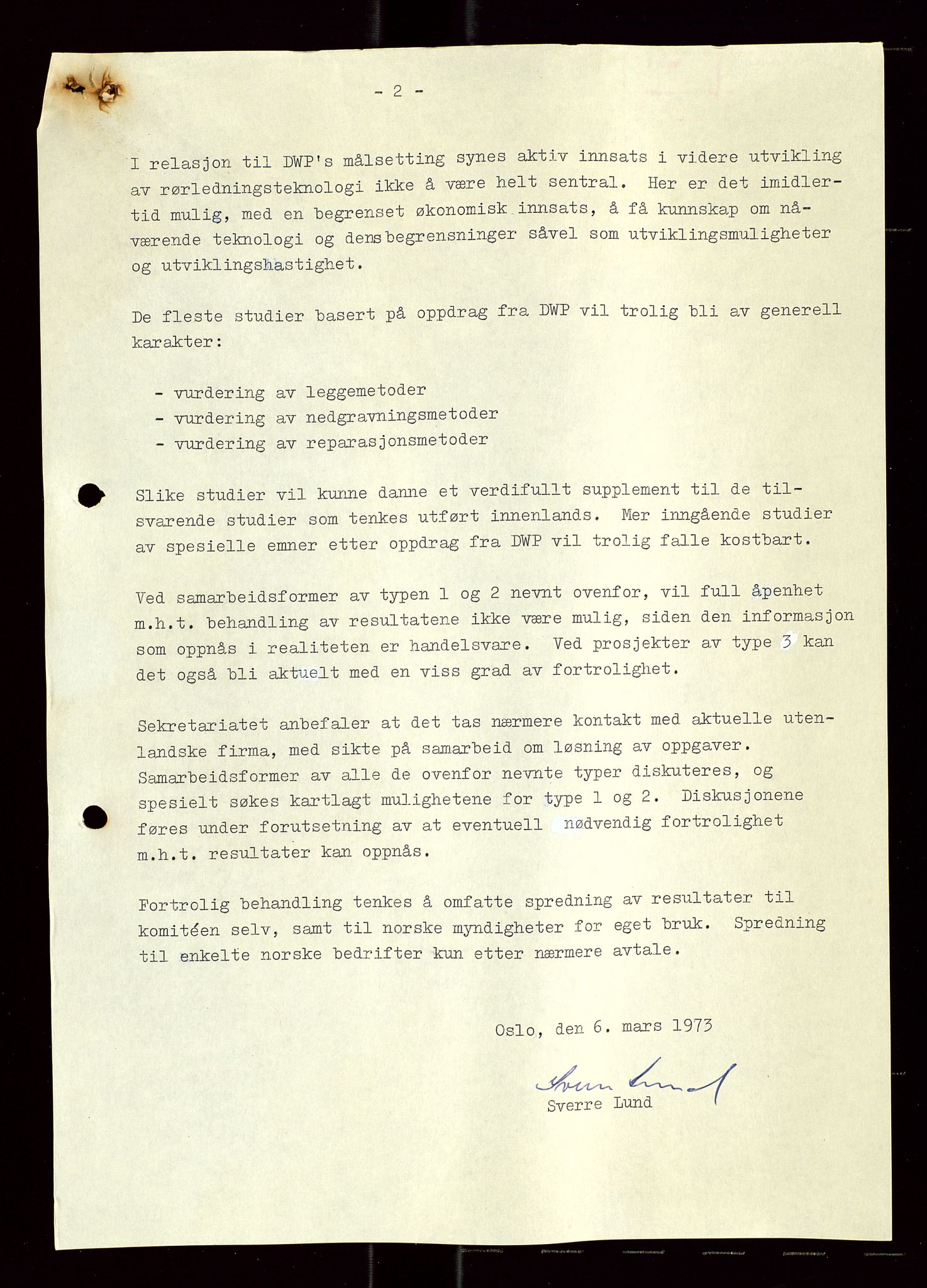 Industridepartementet, Oljekontoret, SAST/A-101348/Di/L0004: DWP, møter, komite`møter, 761 forskning/teknologi, 1972-1975, s. 224