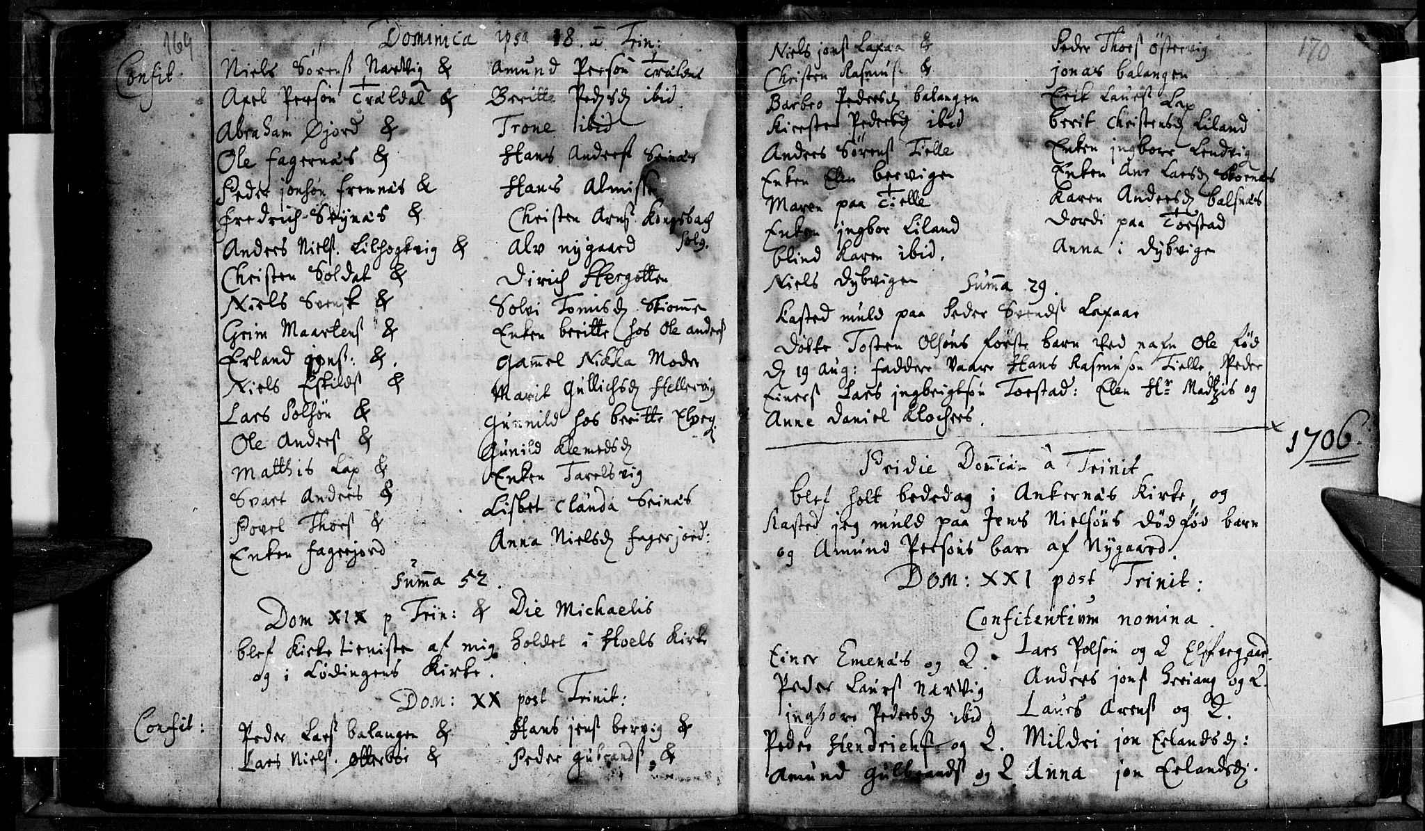 Ministerialprotokoller, klokkerbøker og fødselsregistre - Nordland, AV/SAT-A-1459/863/L0889: Ministerialbok nr. 863A01, 1699-1711, s. 169-170
