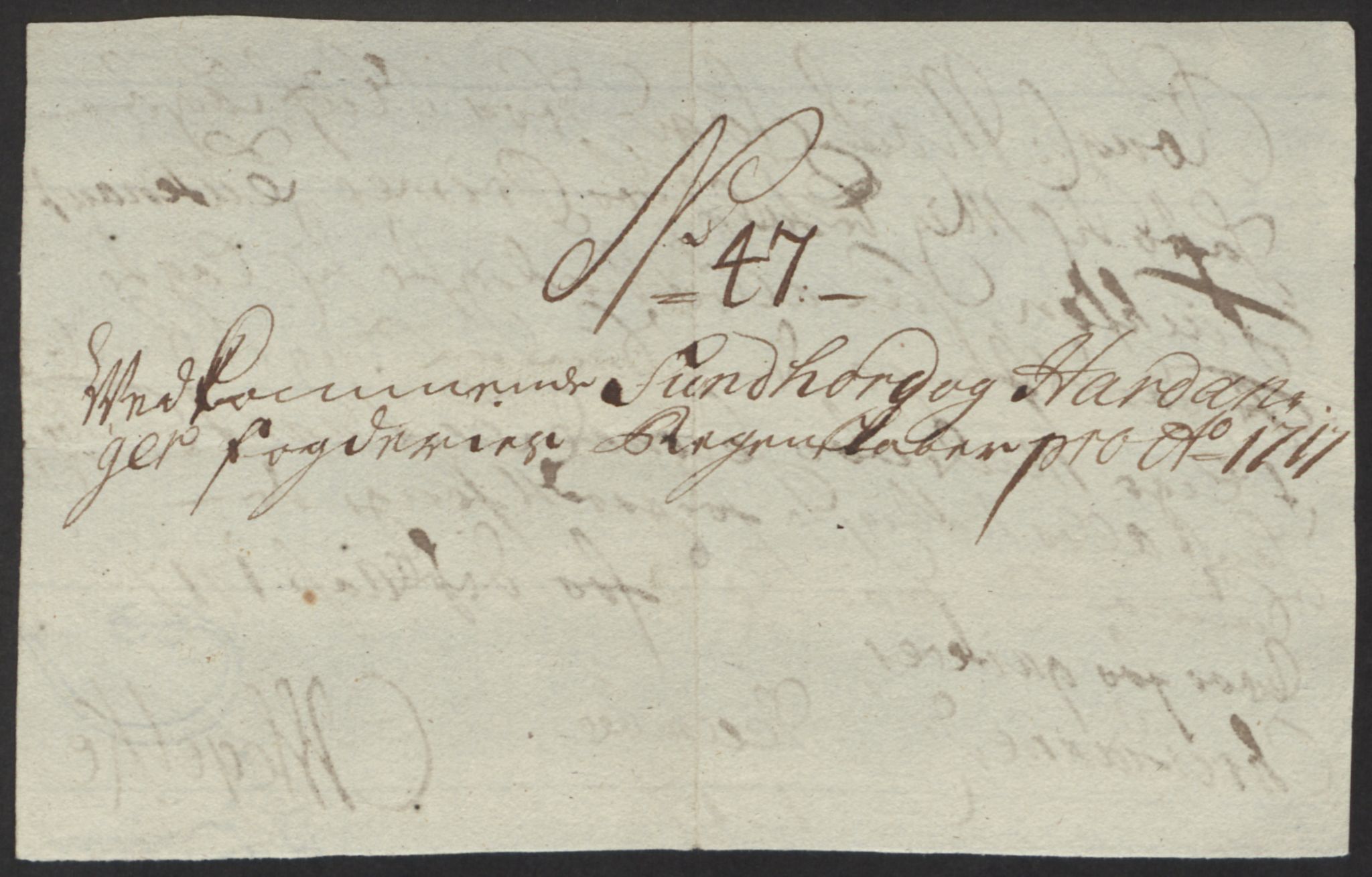 Rentekammeret inntil 1814, Reviderte regnskaper, Fogderegnskap, AV/RA-EA-4092/R48/L2994: Fogderegnskap Sunnhordland og Hardanger, 1717, s. 224