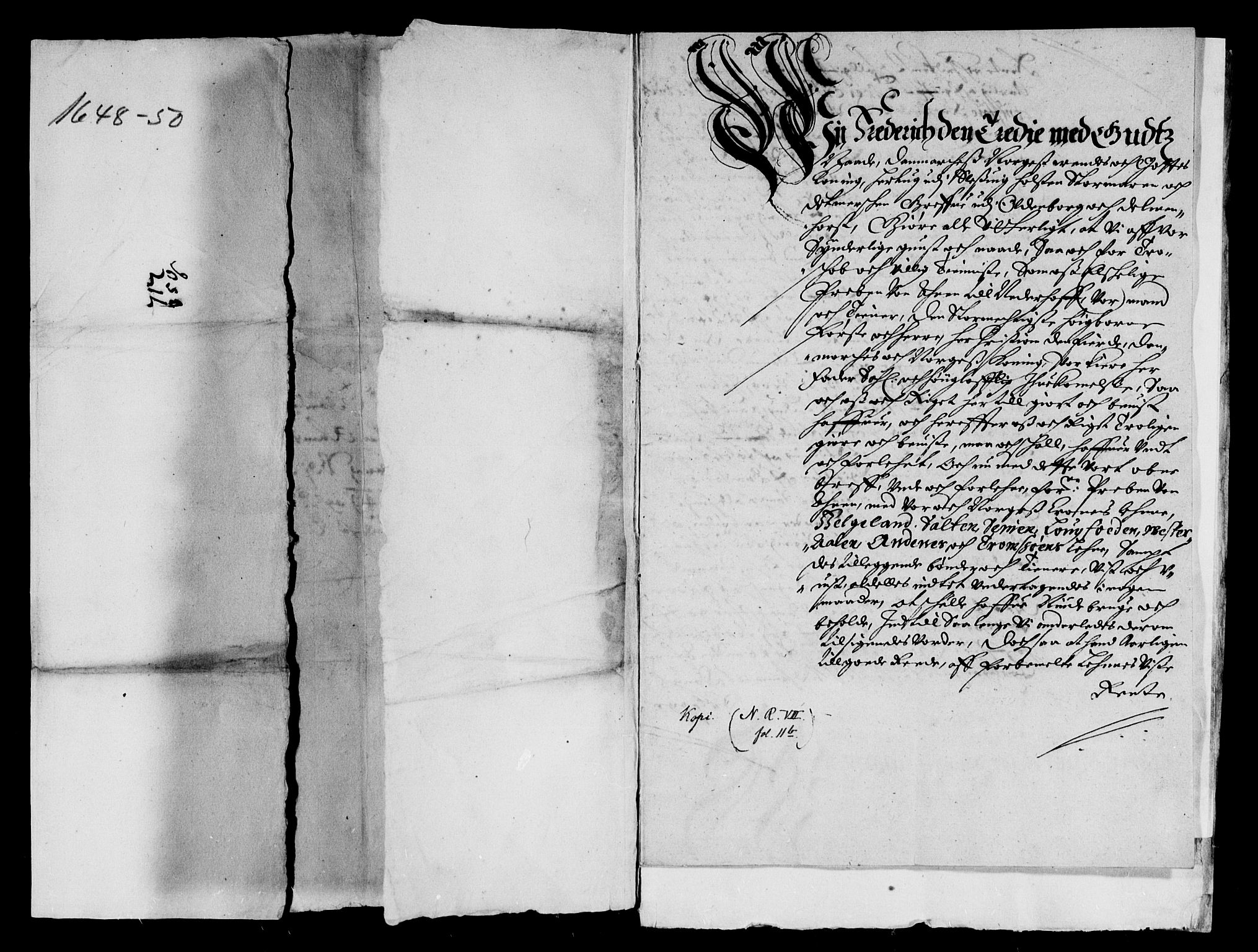 Rentekammeret inntil 1814, Reviderte regnskaper, Lensregnskaper, AV/RA-EA-5023/R/Rb/Rbz/L0035: Nordlandenes len, 1642-1650