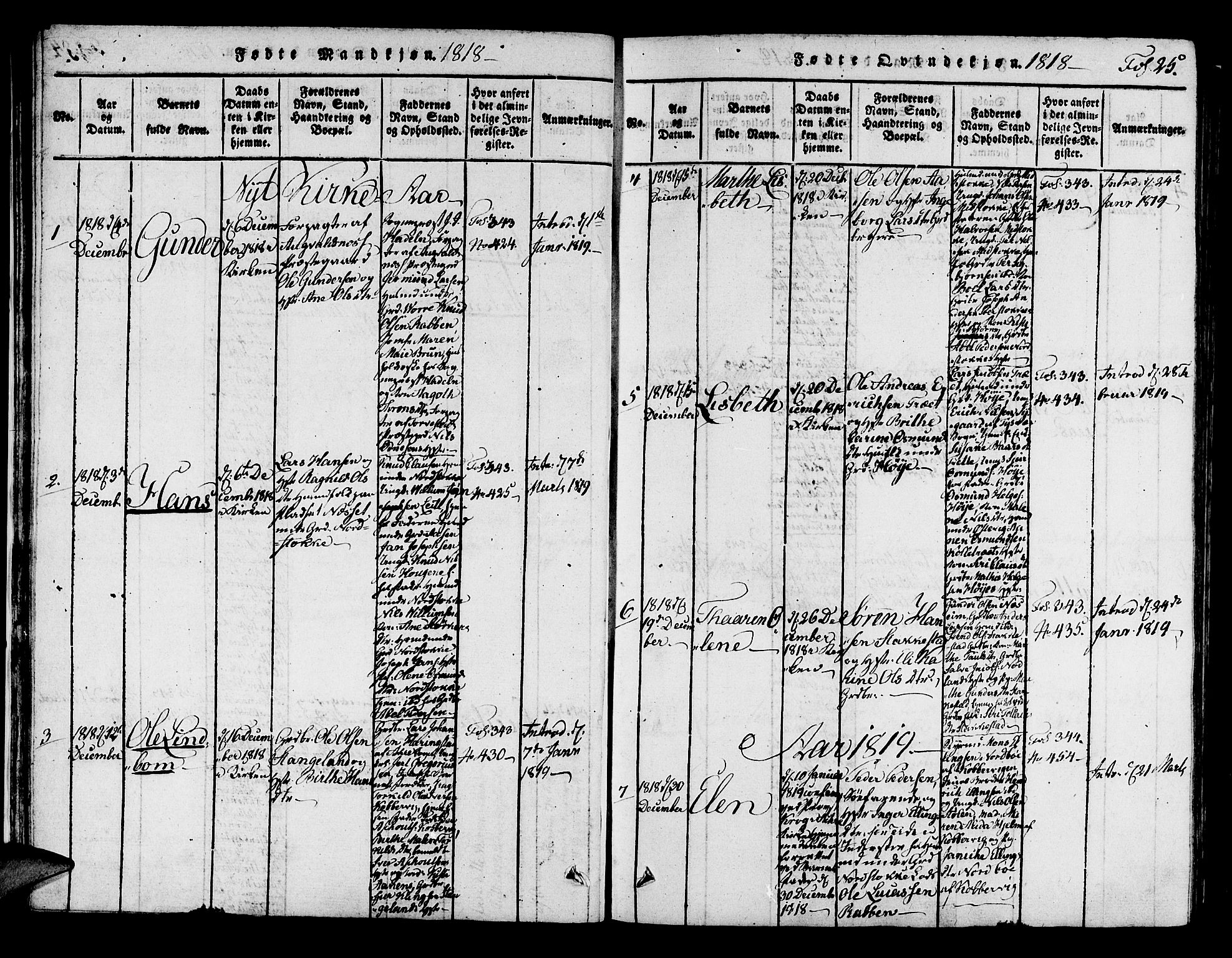 Avaldsnes sokneprestkontor, AV/SAST-A -101851/H/Ha/Haa/L0004: Ministerialbok nr. A 4, 1816-1825, s. 25