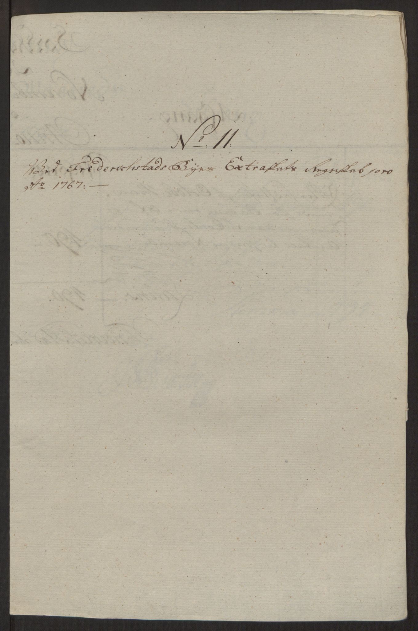 Rentekammeret inntil 1814, Reviderte regnskaper, Byregnskaper, AV/RA-EA-4066/R/Rb/L0029/0001: [B3] Kontribusjonsregnskap / Ekstraskatt, 1762-1772, s. 266