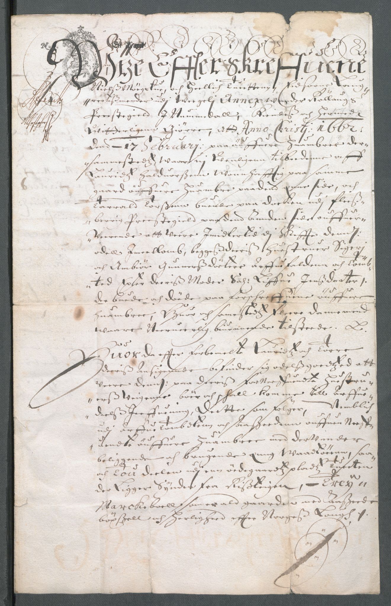 Riksarkivets diplomsamling, AV/RA-EA-5965/F02/L0169: Dokumenter, 1661-1663, s. 84