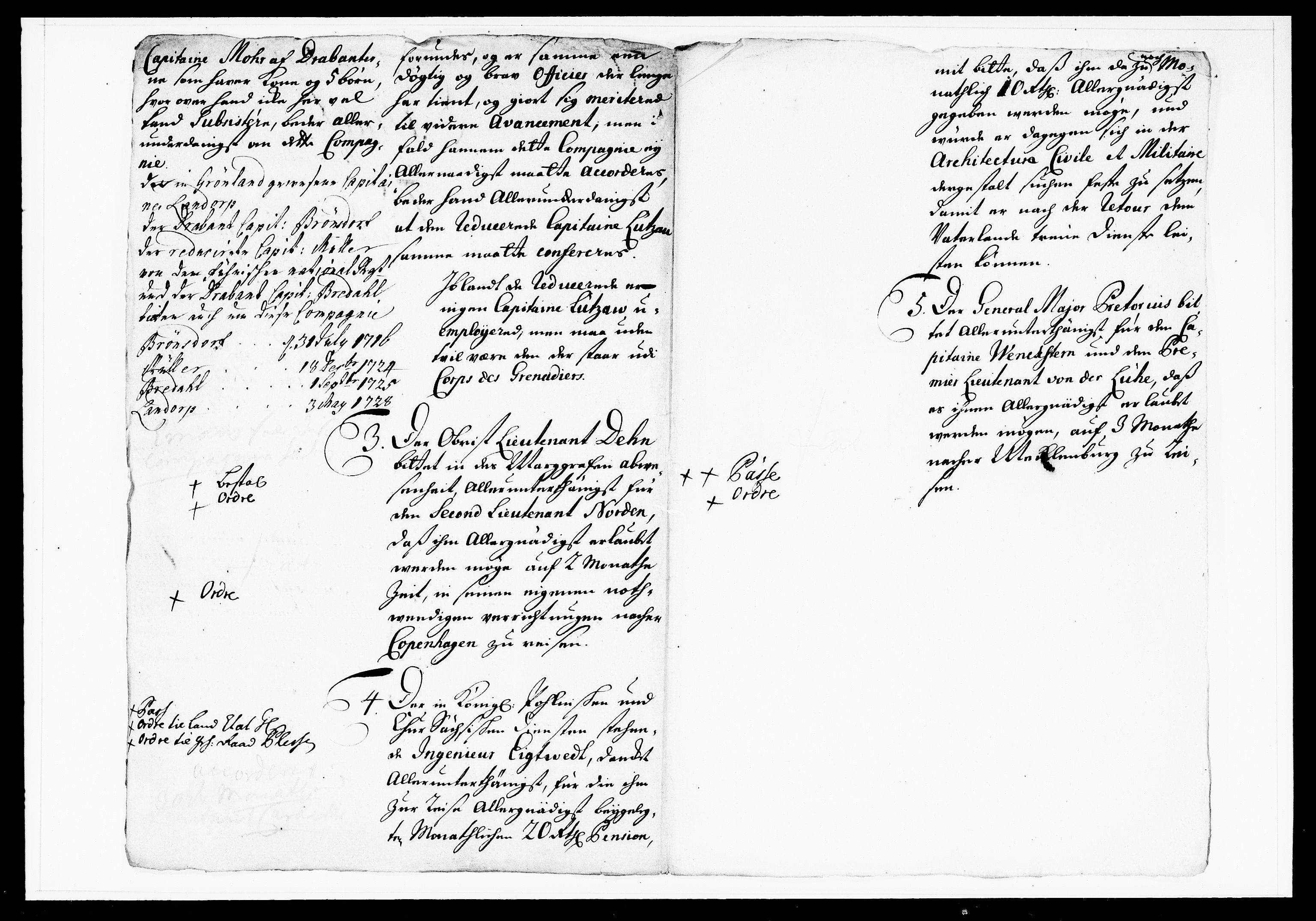 Krigskollegiet, Krigskancelliet, DRA/A-0006/-/1103-1107: Refererede sager, 1732, s. 178