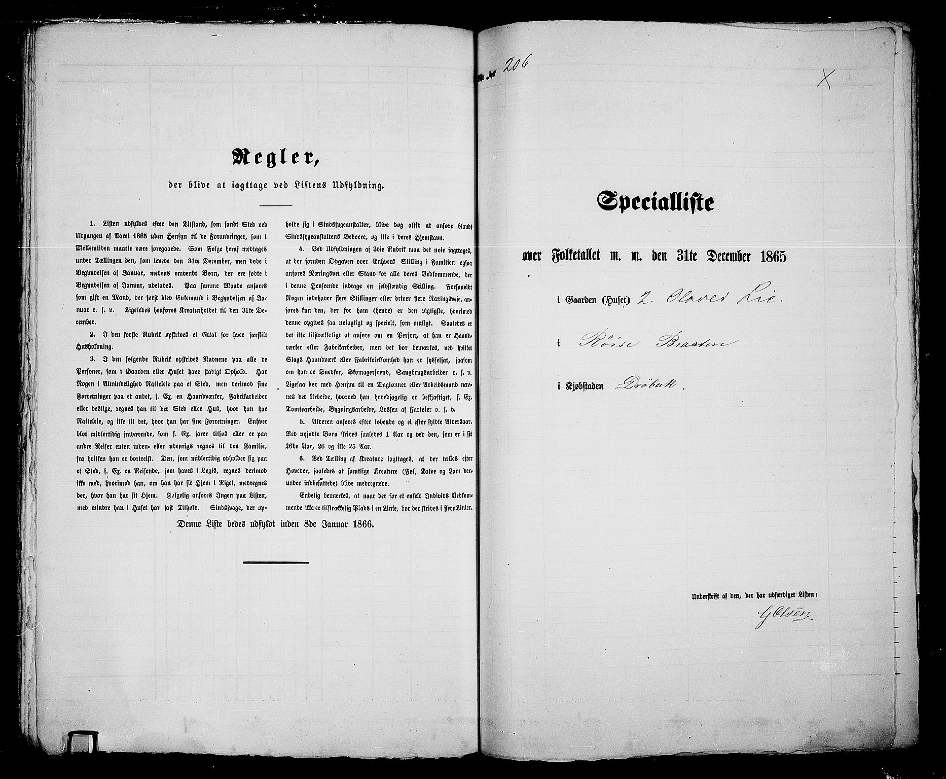 RA, Folketelling 1865 for 0203B Drøbak prestegjeld, Drøbak kjøpstad, 1865, s. 417