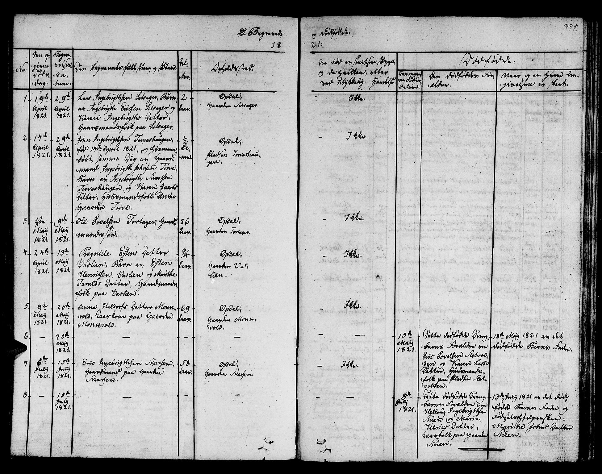 Ministerialprotokoller, klokkerbøker og fødselsregistre - Sør-Trøndelag, SAT/A-1456/678/L0897: Ministerialbok nr. 678A06-07, 1821-1847, s. 335