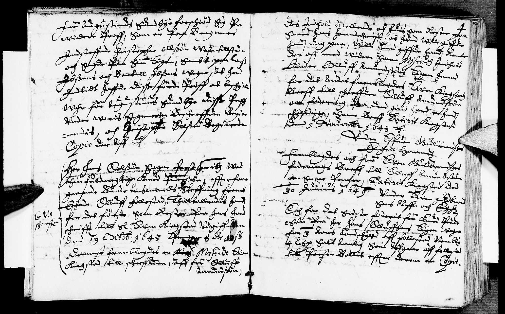Lier, Røyken og Hurum sorenskriveri, SAKO/A-89/F/Fa/L0005: Tingbok, 1664, s. 4