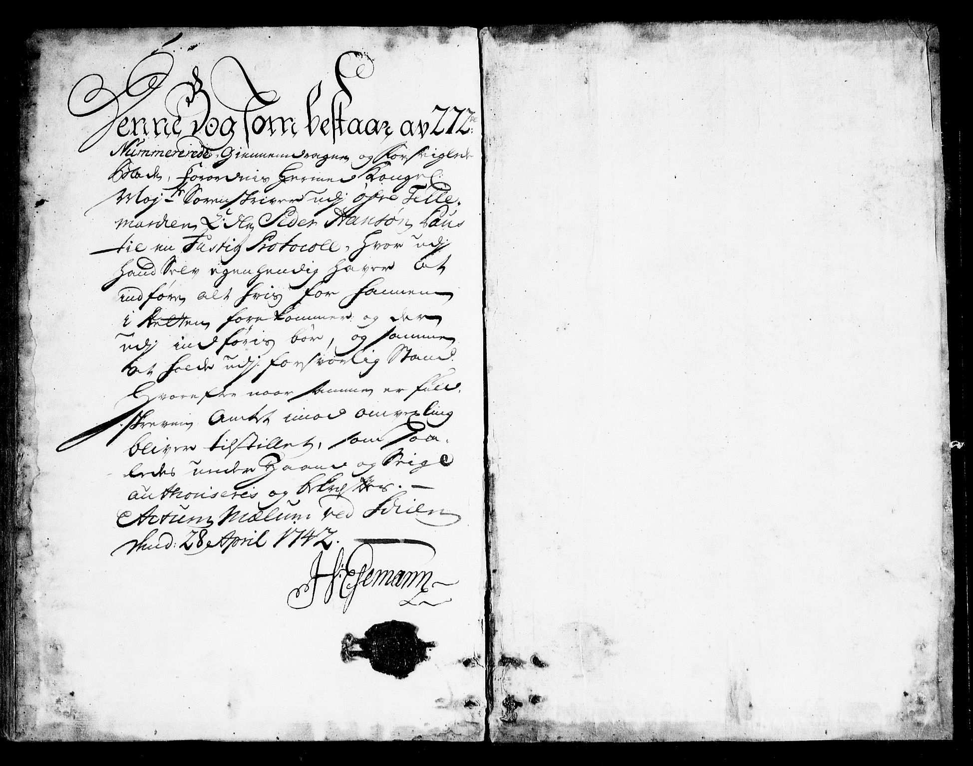 Vest-Telemark sorenskriveri, SAKO/A-134/F/Fa/L0029: Tingbok, 1742-1748
