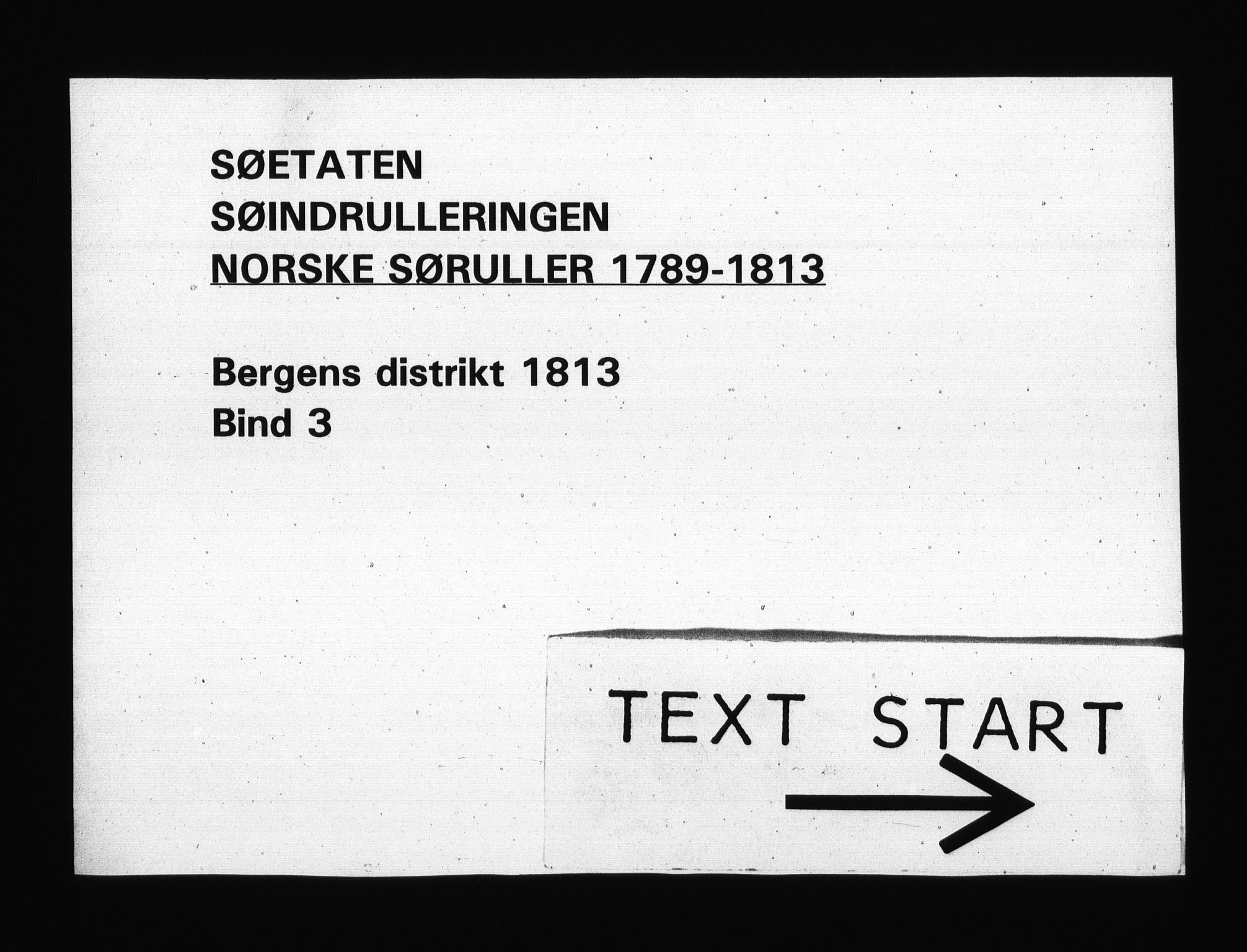 Sjøetaten, RA/EA-3110/F/L0258: Bergen distrikt, bind 3, 1813