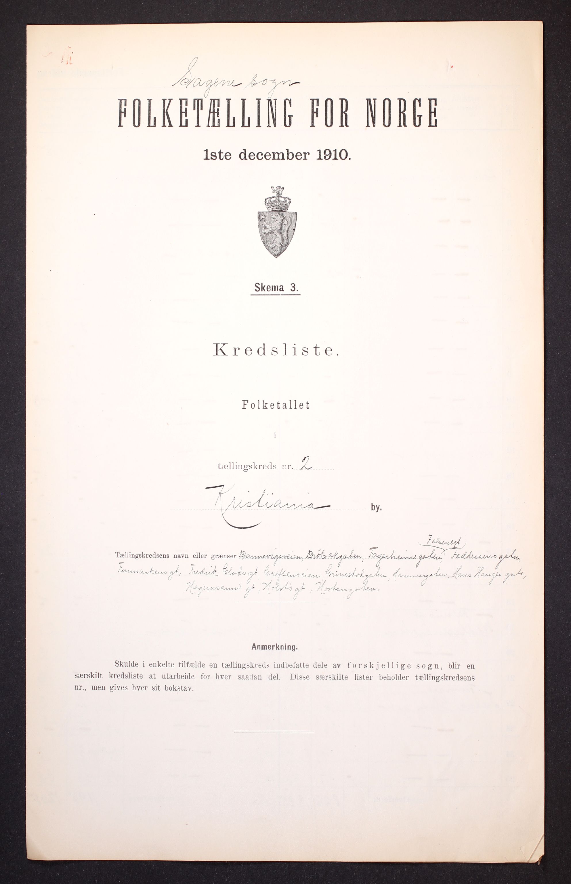 RA, Folketelling 1910 for 0301 Kristiania kjøpstad, 1910, s. 371