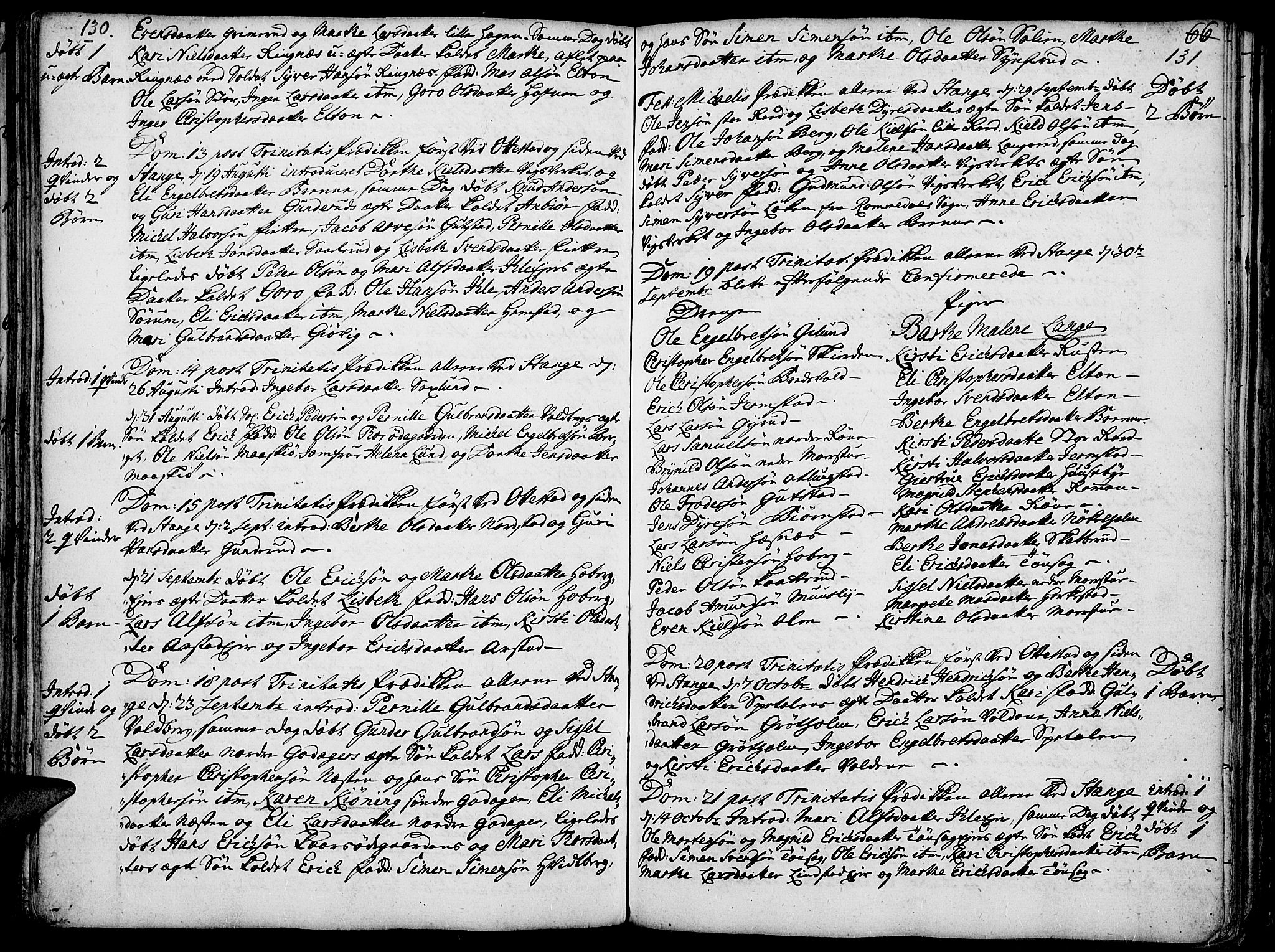 Stange prestekontor, AV/SAH-PREST-002/K/L0004: Ministerialbok nr. 4, 1735-1754, s. 130-131