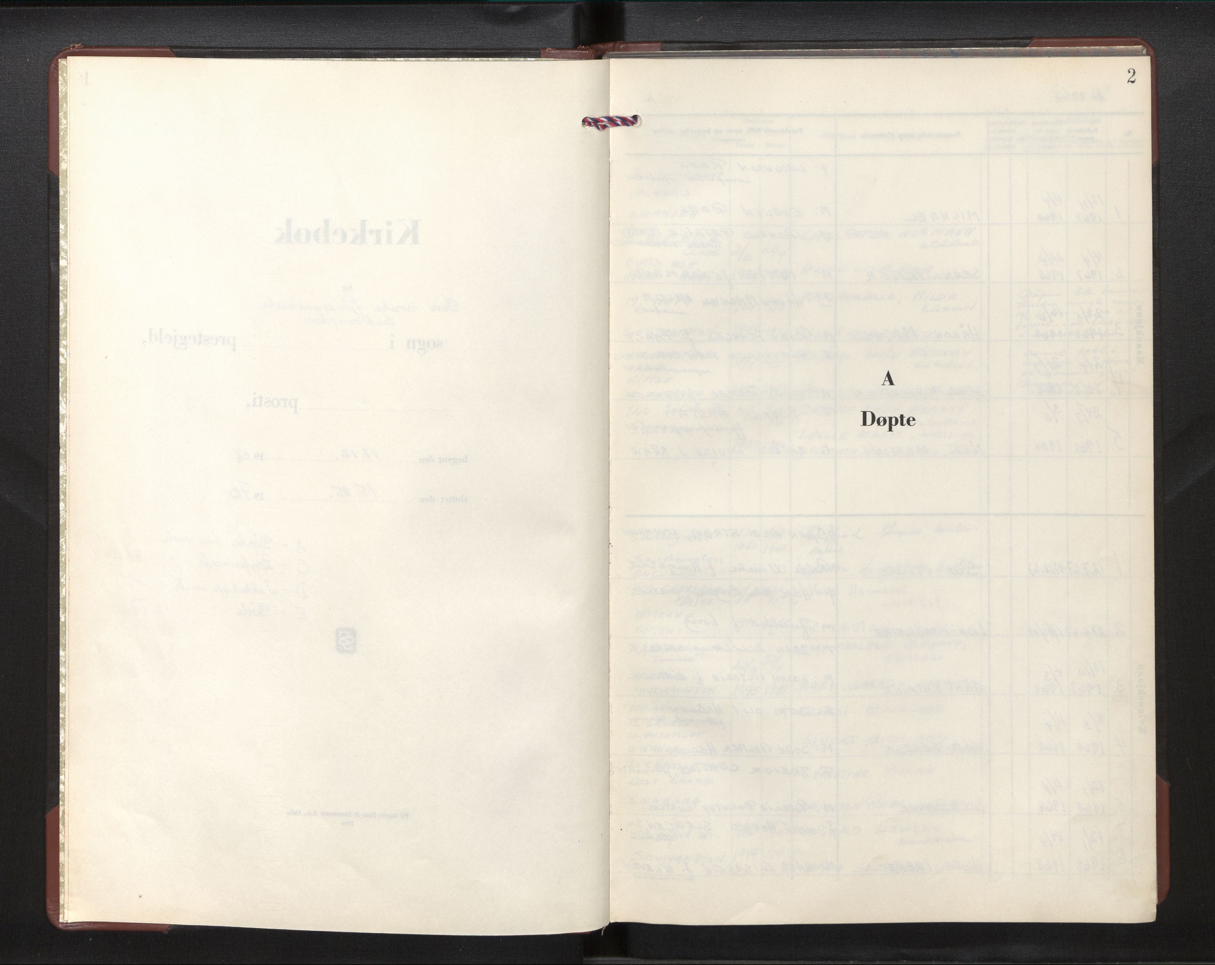 Den norske sjømannsmisjon i utlandet / Southampton, England, AV/SAB-SAB/PA-0365/H/Ha/L0001: Ministerialbok nr. A 1, 1967-1970, s. 1b-2a