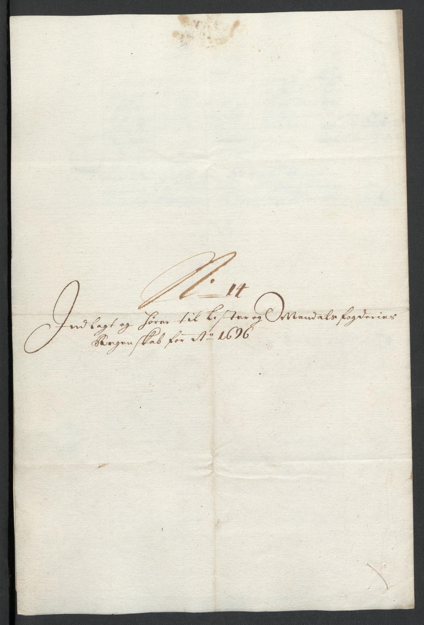 Rentekammeret inntil 1814, Reviderte regnskaper, Fogderegnskap, RA/EA-4092/R43/L2546: Fogderegnskap Lista og Mandal, 1696-1697, s. 82