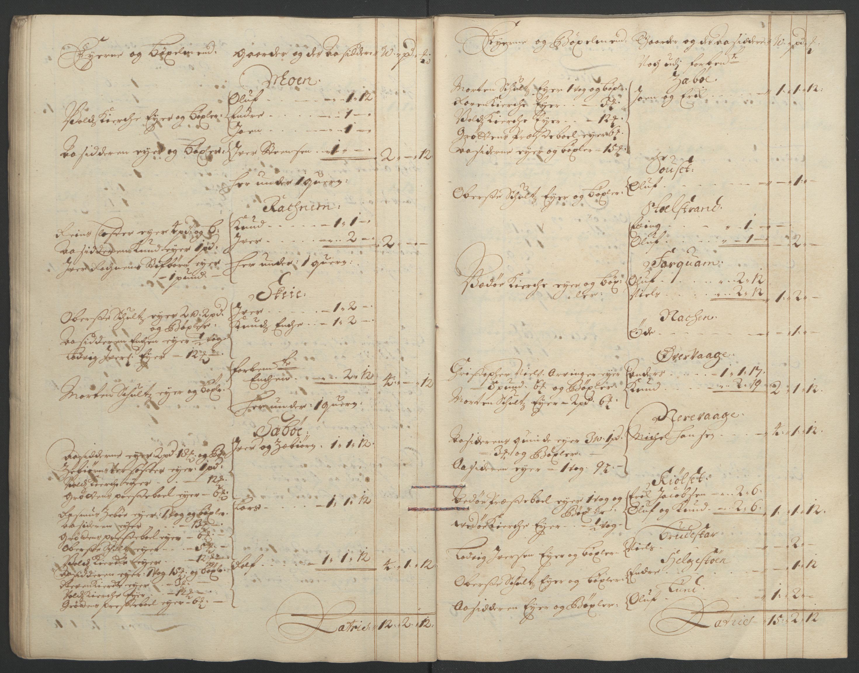 Rentekammeret inntil 1814, Reviderte regnskaper, Fogderegnskap, RA/EA-4092/R55/L3652: Fogderegnskap Romsdal, 1695-1696, s. 198