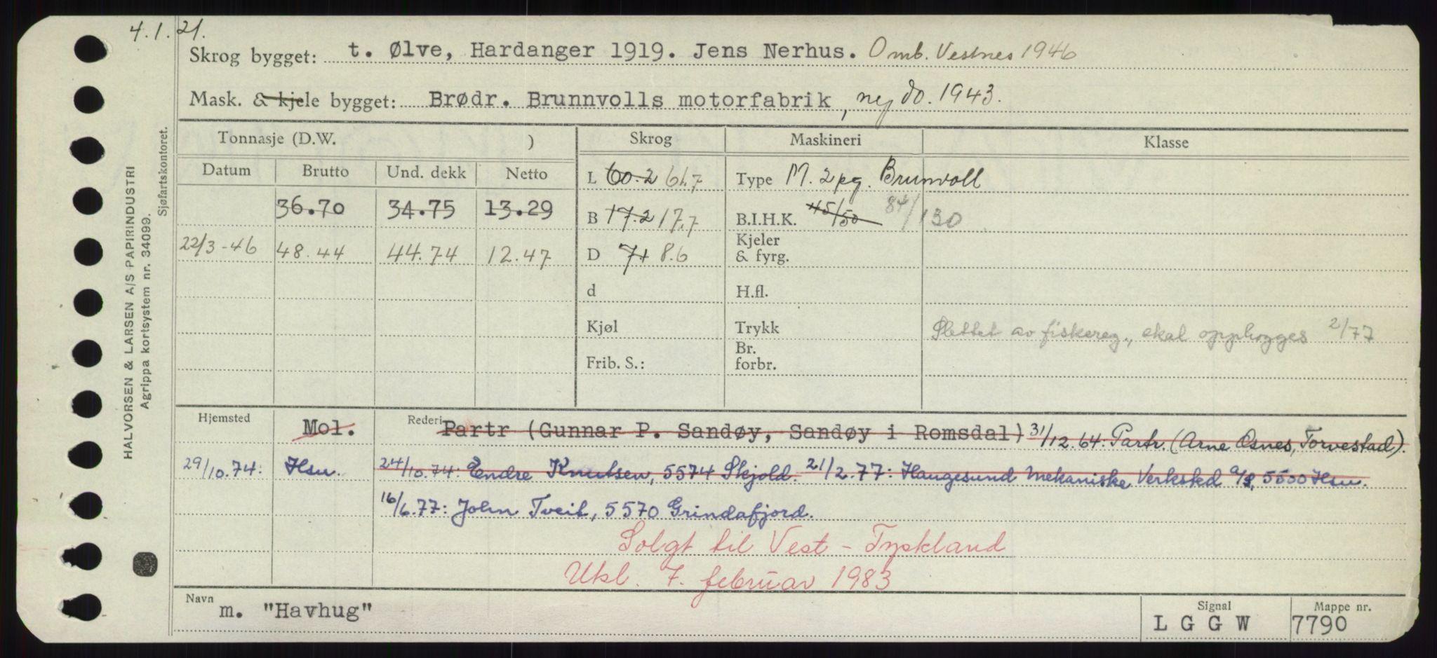 Sjøfartsdirektoratet med forløpere, Skipsmålingen, RA/S-1627/H/Hd/L0014: Fartøy, H-Havl, s. 579