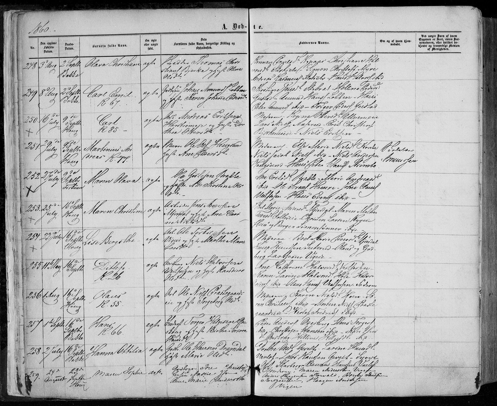 Eiker kirkebøker, AV/SAKO-A-4/F/Fa/L0016: Ministerialbok nr. I 16, 1860-1868, s. 11