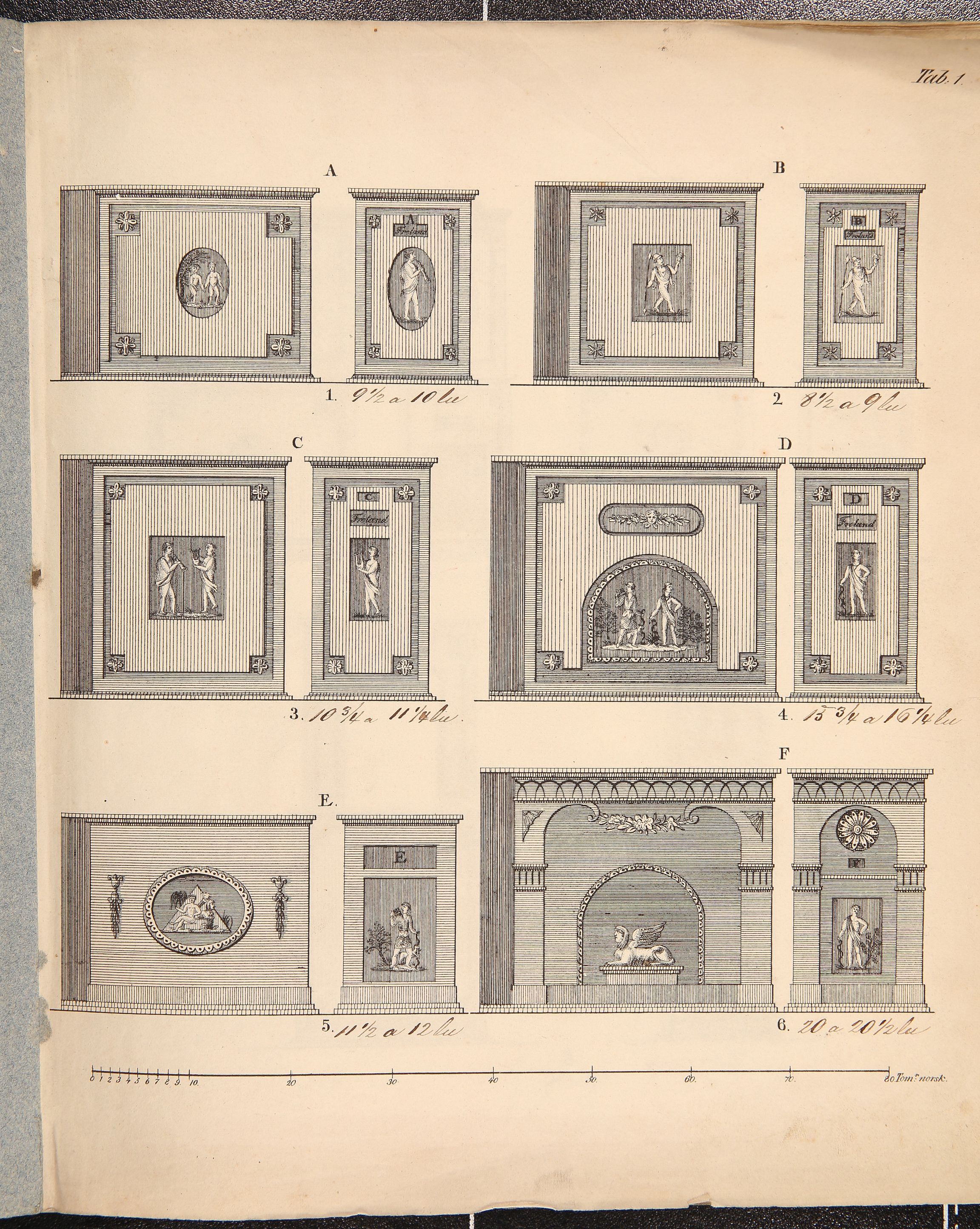 Næs Jernverksmuseets samling av historiske ovnskataloger, NESJ/NJM-006/01/L0013: Tegninger af Frolands Jernverks Ovne, 1833