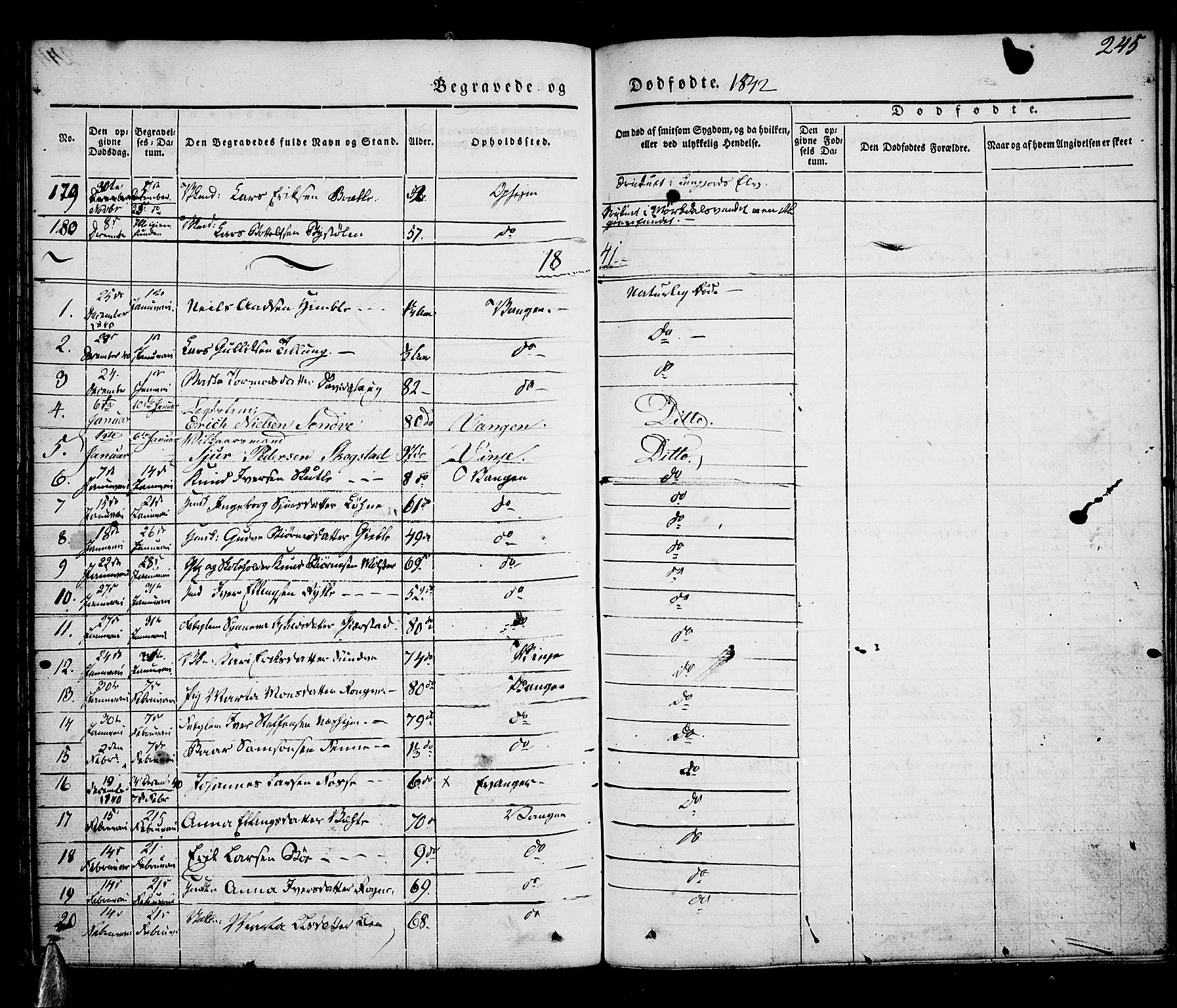 Voss sokneprestembete, AV/SAB-A-79001/H/Haa: Ministerialbok nr. A 13, 1836-1851, s. 245