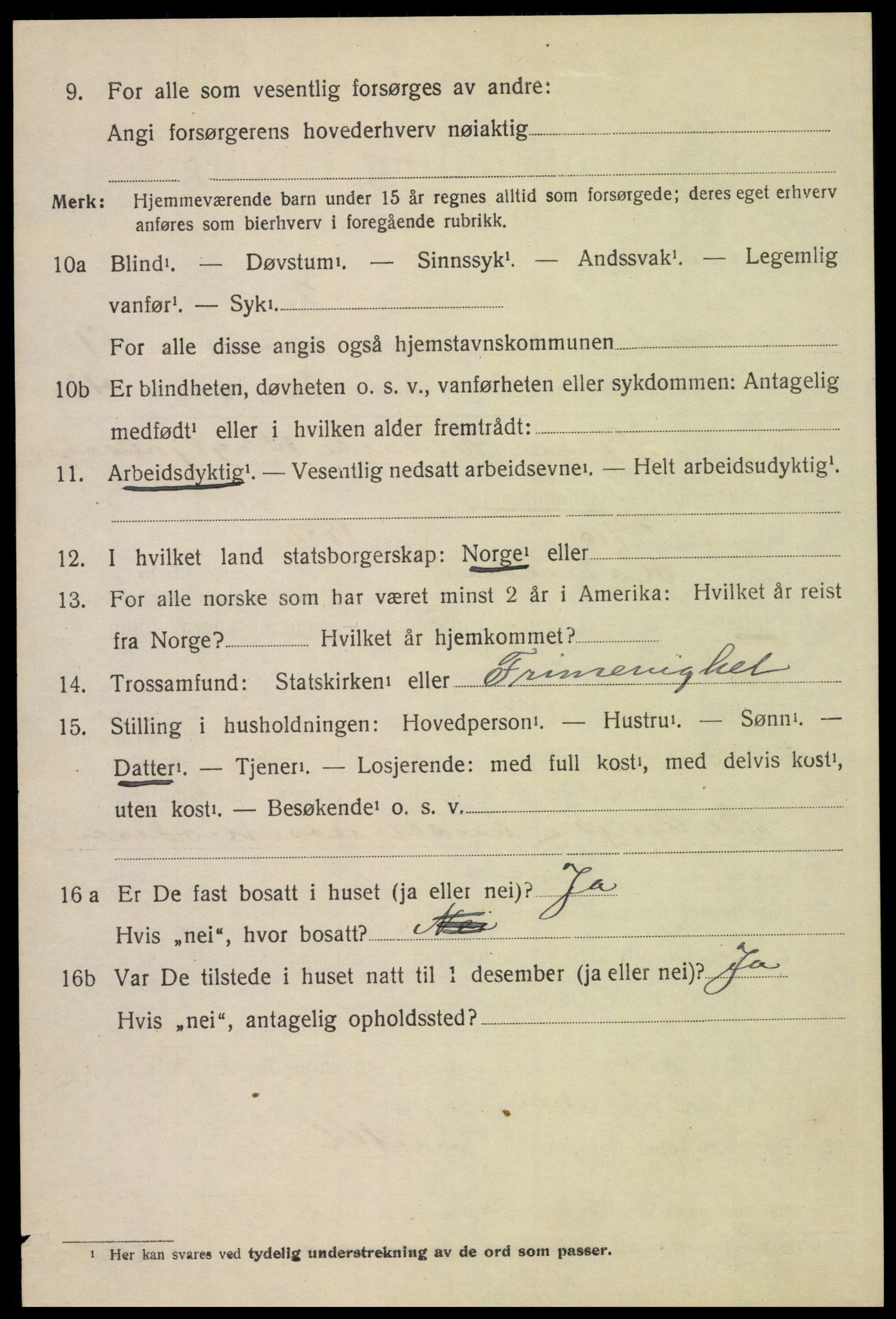 SAH, Folketelling 1920 for 0428 Trysil herred, 1920, s. 10190