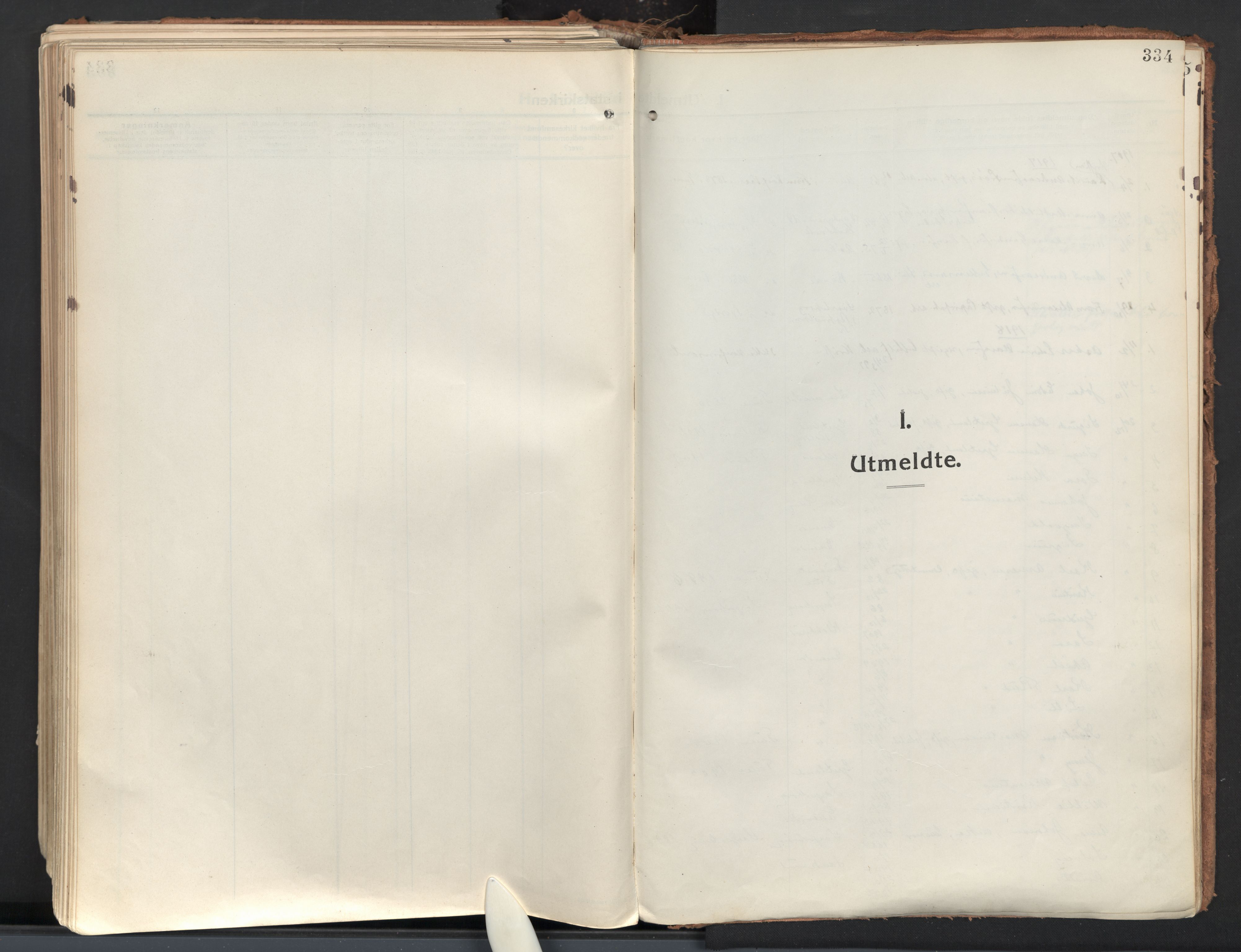 Tune prestekontor Kirkebøker, AV/SAO-A-2007/F/Fa/L0022: Ministerialbok nr. 22, 1917-1925, s. 334