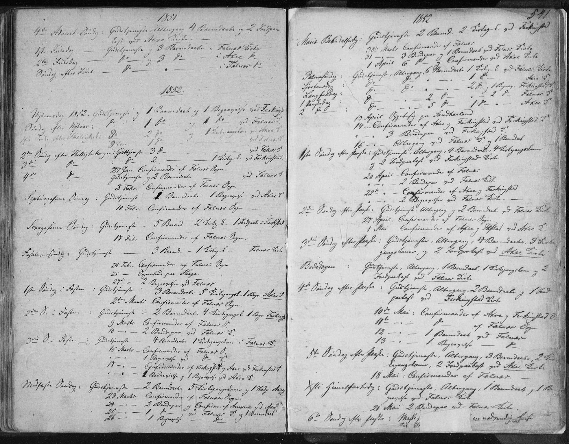 Skudenes sokneprestkontor, AV/SAST-A -101849/H/Ha/Haa/L0005: Ministerialbok nr. A 3.2, 1847-1863, s. 541