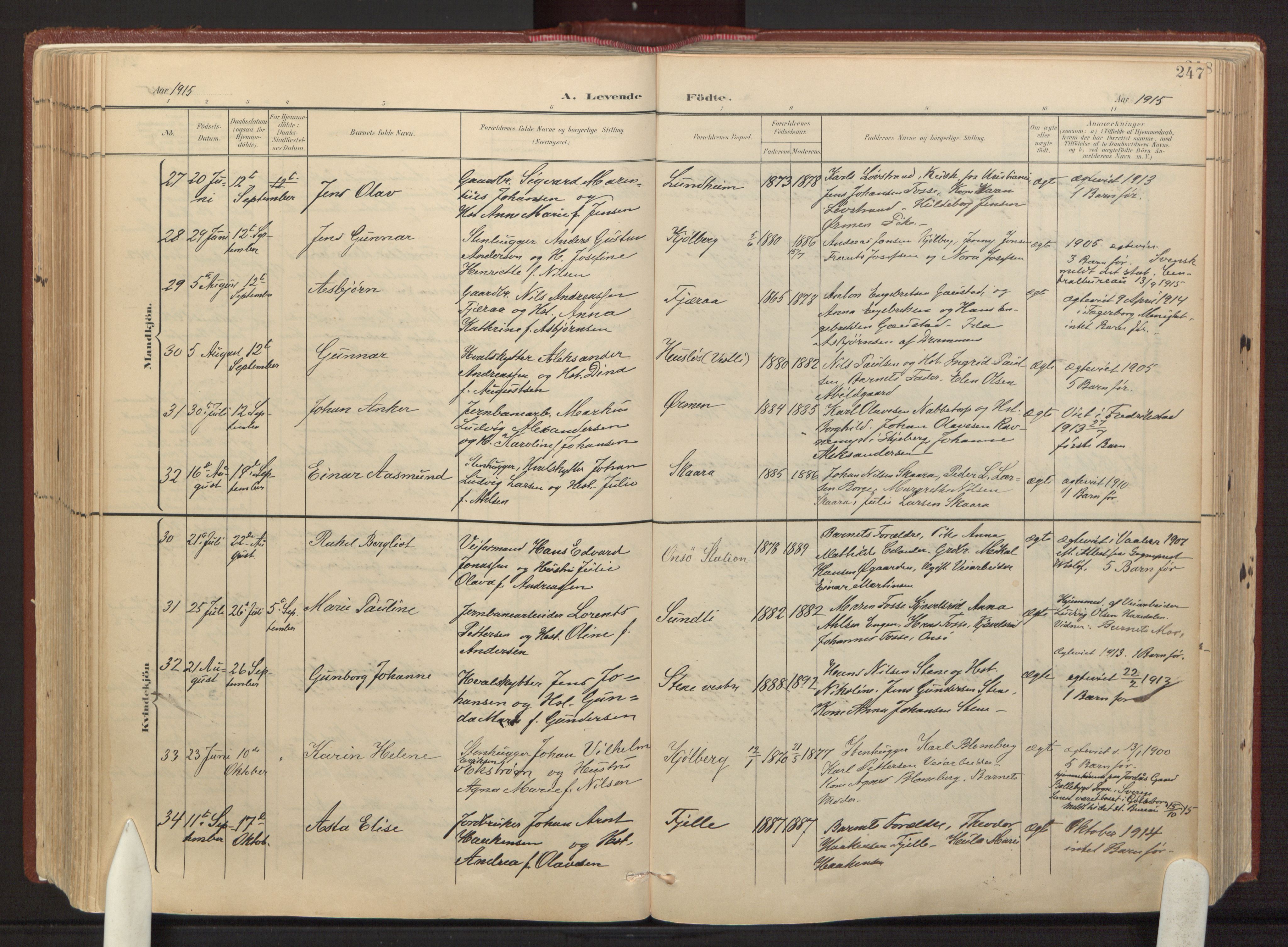 Onsøy prestekontor Kirkebøker, AV/SAO-A-10914/F/Fa/L0008: Ministerialbok nr. I 8, 1899-1923, s. 247