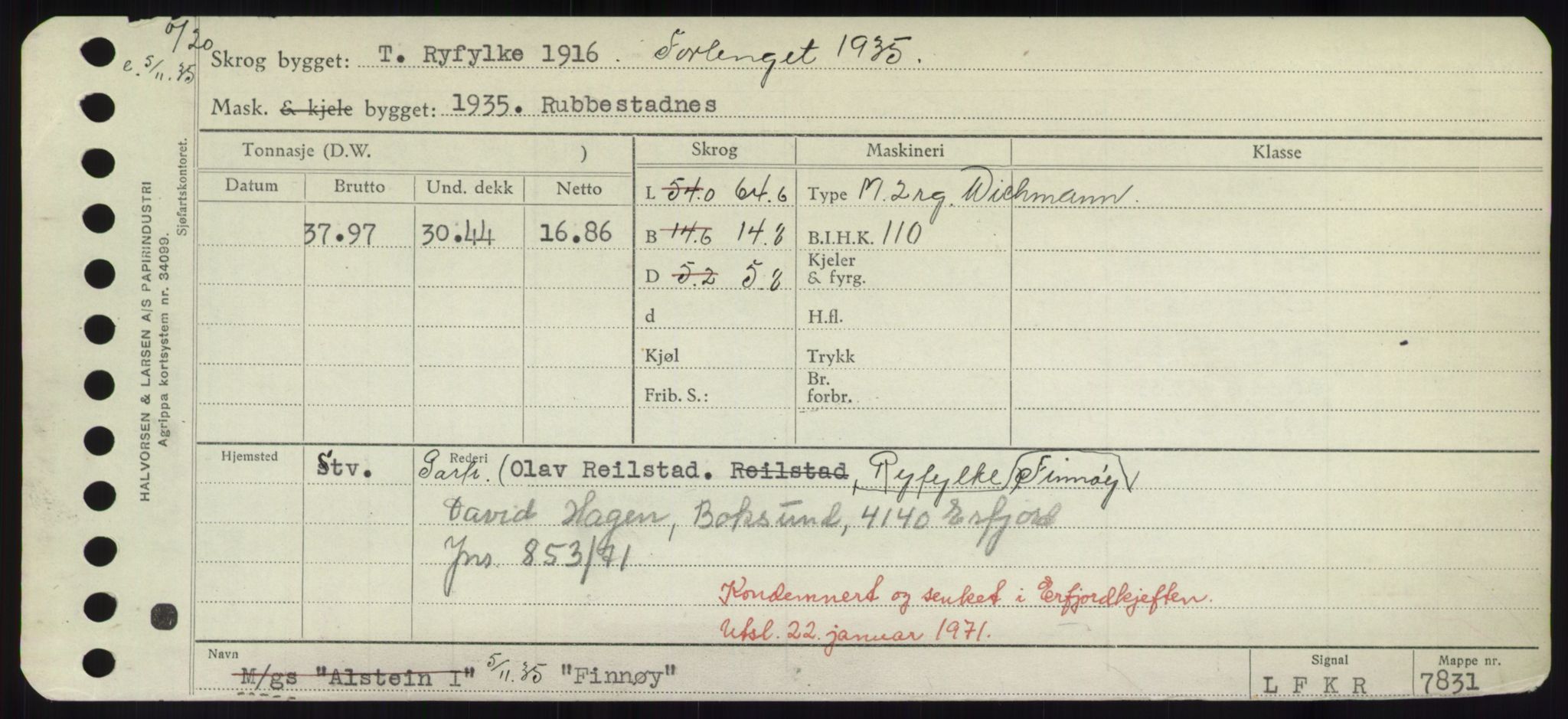 Sjøfartsdirektoratet med forløpere, Skipsmålingen, RA/S-1627/H/Hd/L0010: Fartøy, F-Fjø, s. 533