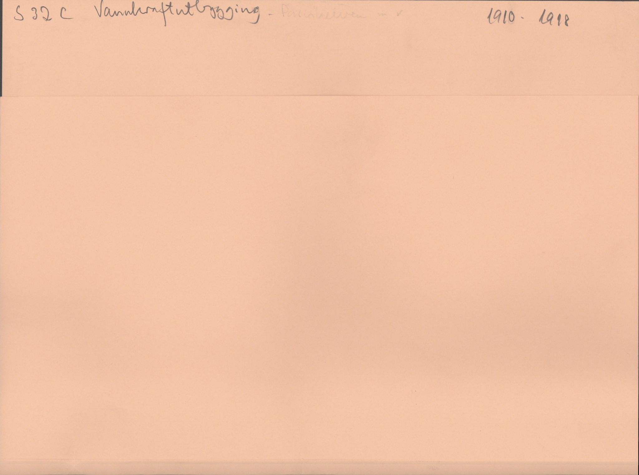 A/S Sydvaranger, AV/RA-PA-0383/D/Da/L0013/0001: S-arkiv / Vannkraftutbygging, 1910-1919, s. 1