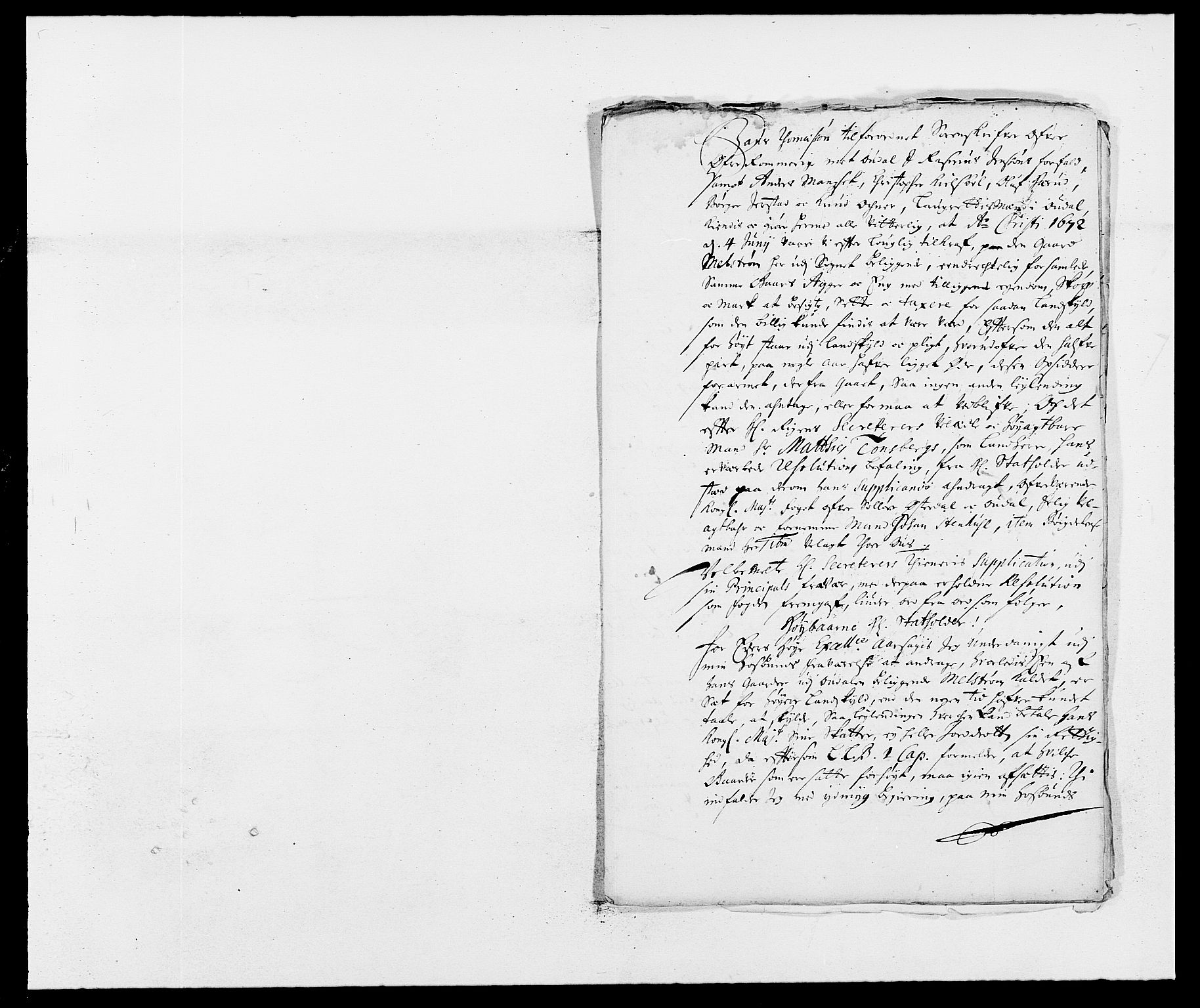 Rentekammeret inntil 1814, Reviderte regnskaper, Fogderegnskap, AV/RA-EA-4092/R13/L0828: Fogderegnskap Solør, Odal og Østerdal, 1690, s. 160
