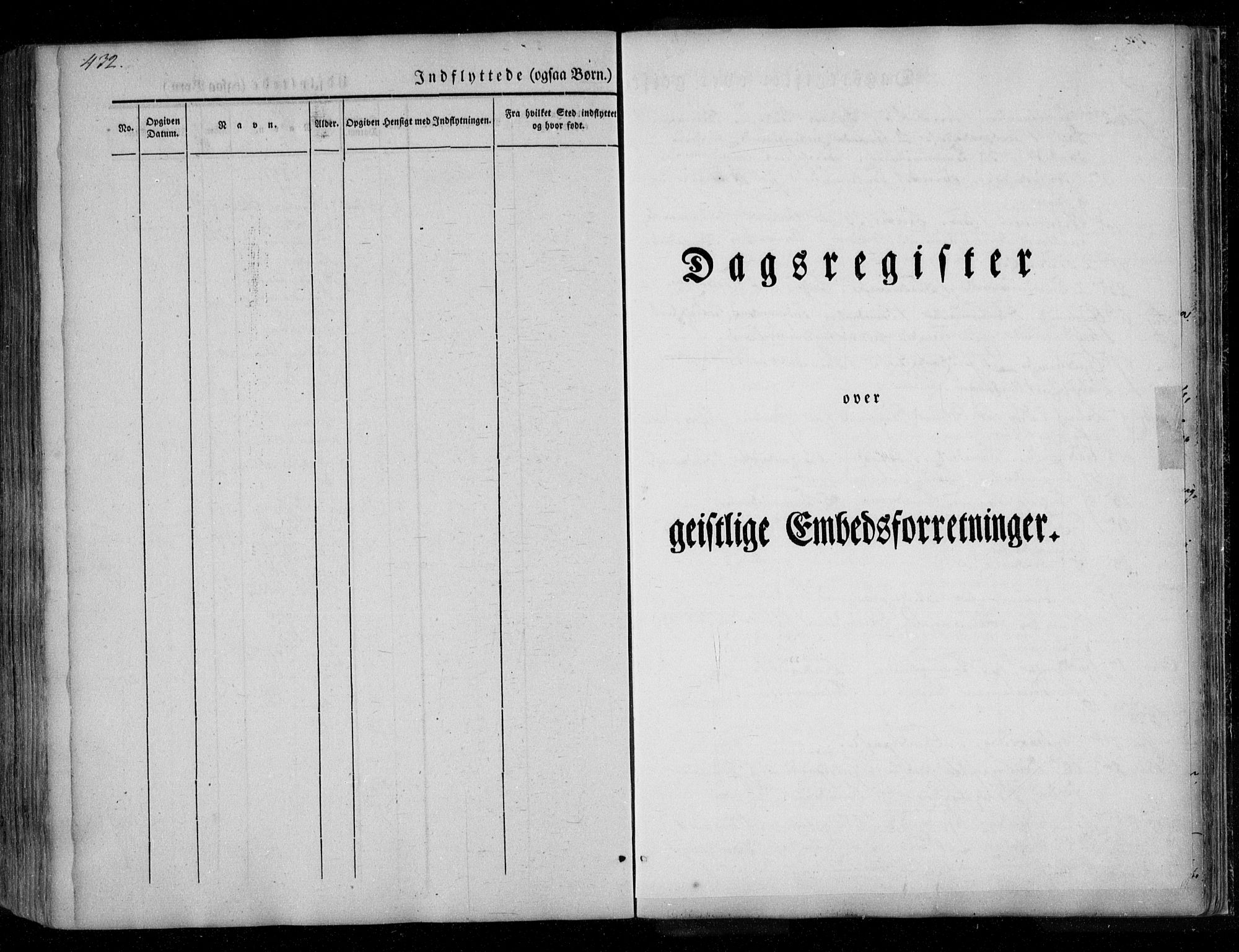 Ministerialprotokoller, klokkerbøker og fødselsregistre - Nordland, SAT/A-1459/846/L0644: Ministerialbok nr. 846A02, 1837-1872, s. 432