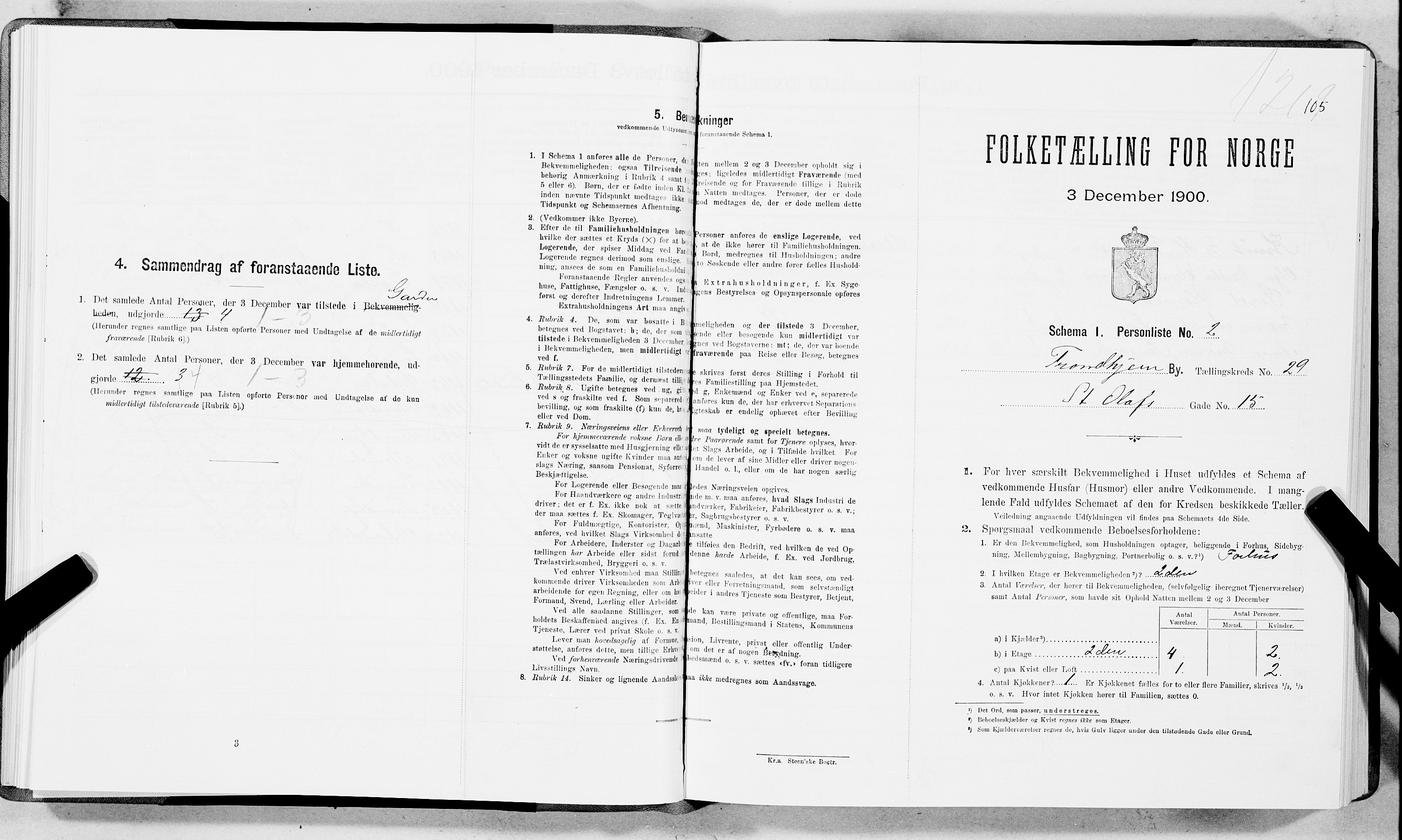SAT, Folketelling 1900 for 1601 Trondheim kjøpstad, 1900, s. 4560