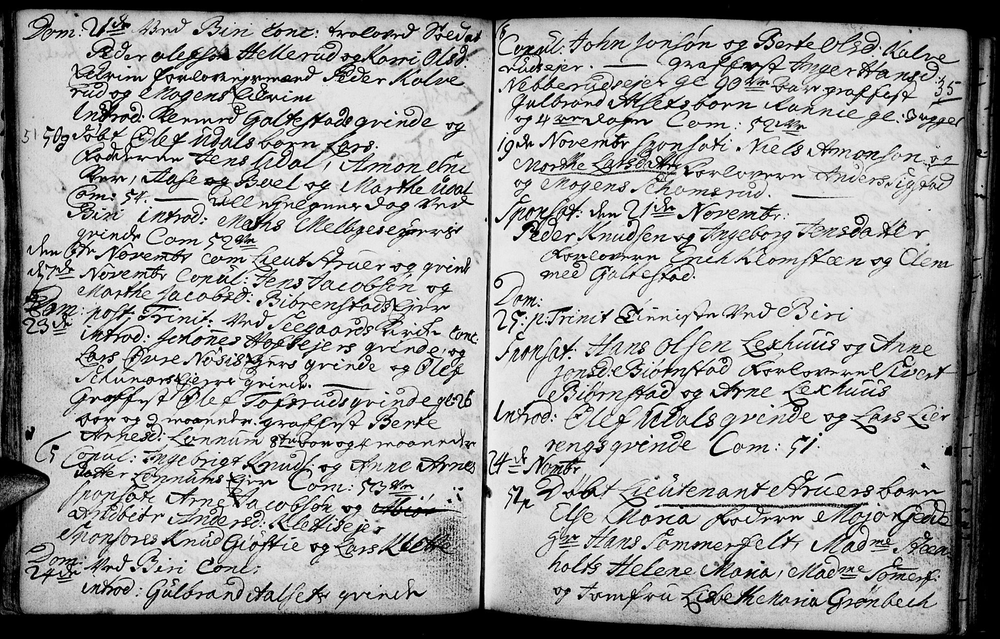Biri prestekontor, AV/SAH-PREST-096/H/Ha/Haa/L0001: Ministerialbok nr. 1, 1730-1754, s. 35