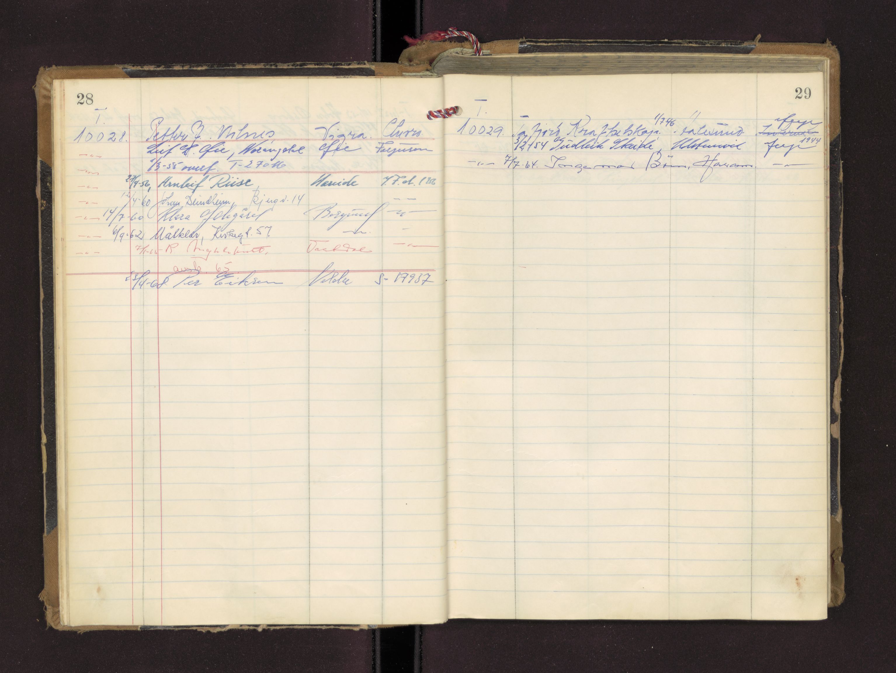 Møre og Romsdal vegkontor - Ålesund trafikkstasjon, AV/SAT-A-4099/F/Fc/L0005: Bilregister; T 10000 - T 10599, 1945-1970