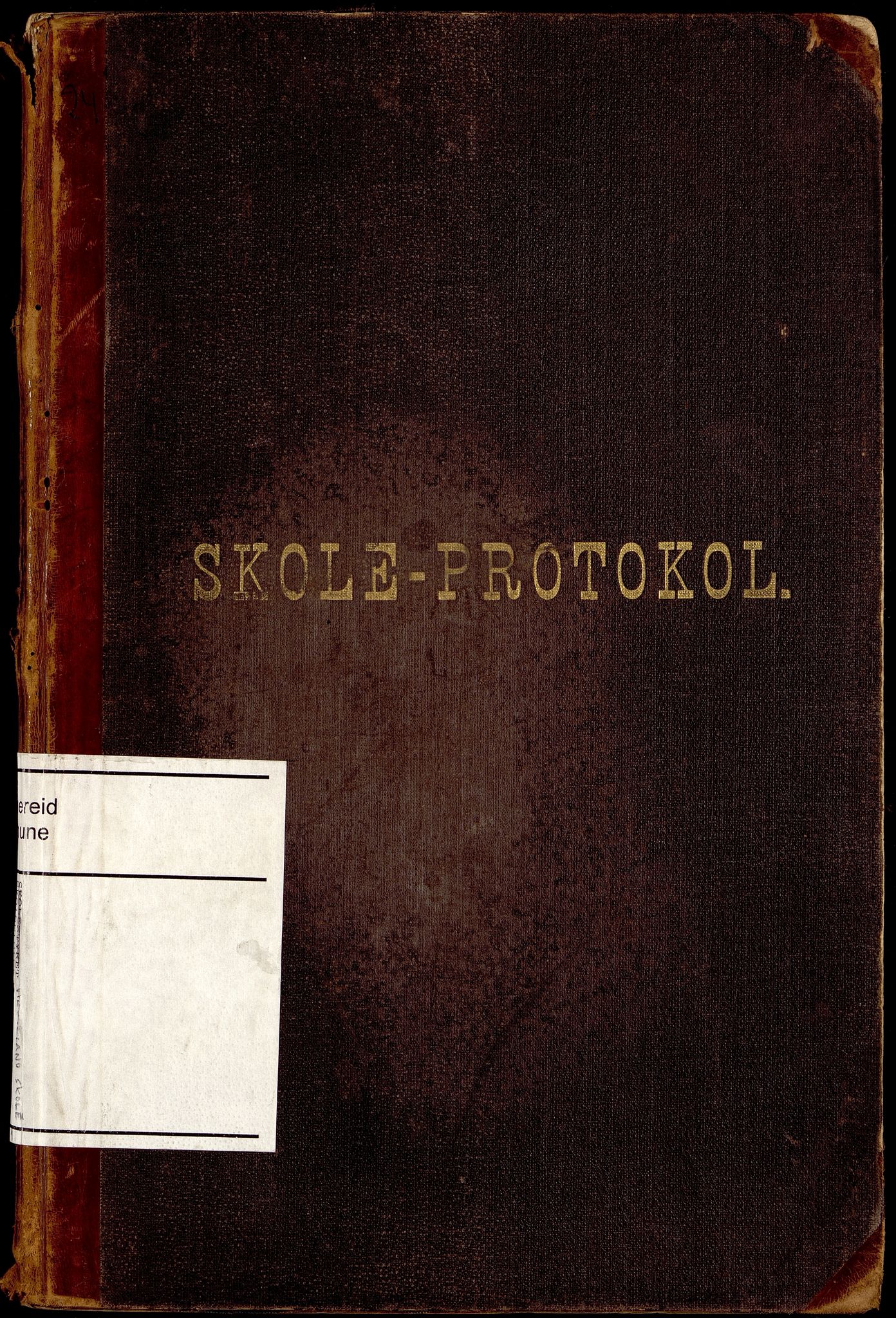 Spangereid kommune - Hesteland Skole, ARKSOR/1030SP552/H/L0001: Skoleprotokoll, 1892-1913