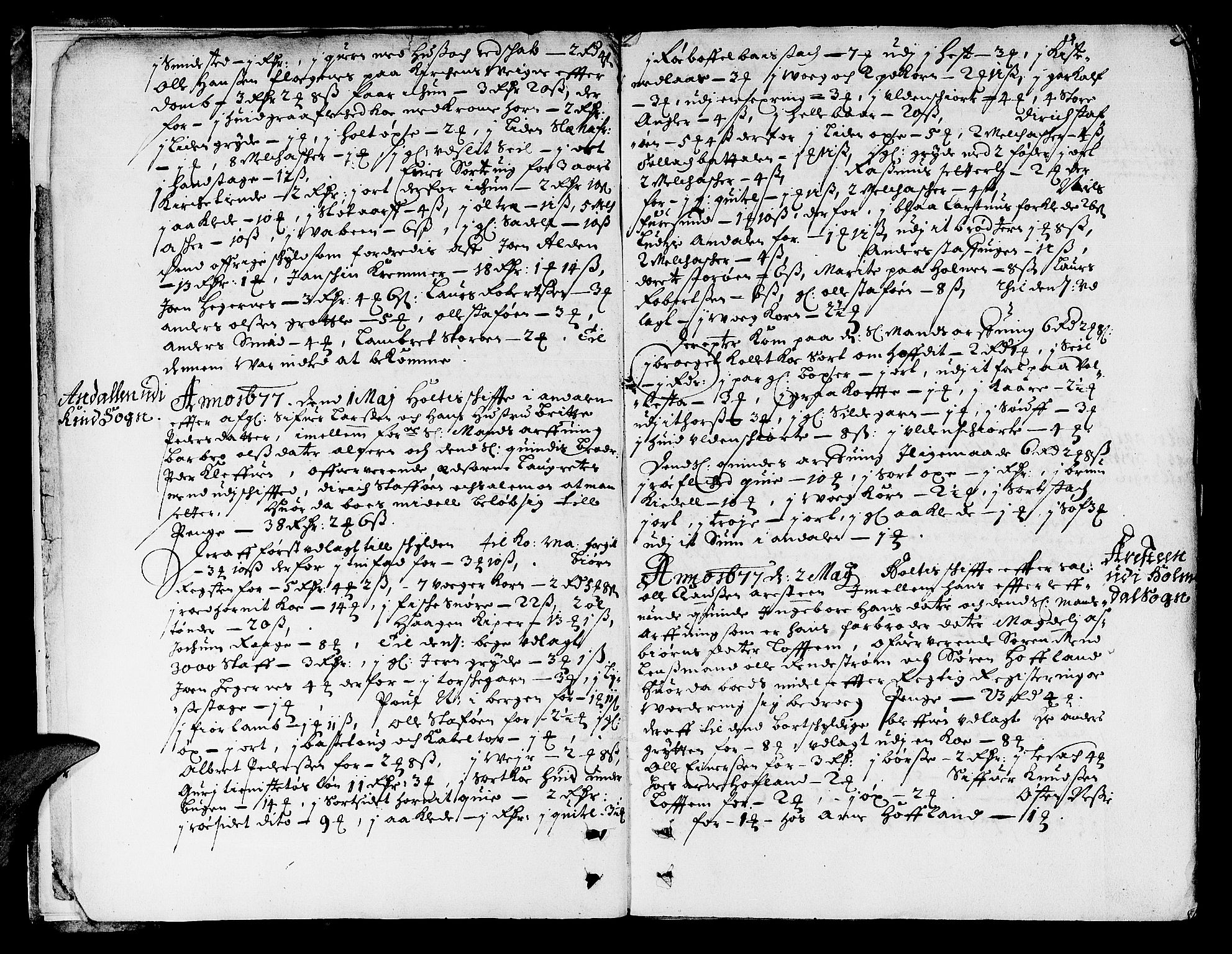Sunnfjord tingrett, AV/SAB-A-3201/1/H/Ha/Haa/L0001: Skifteprotokoll, 1677-1687, s. 1b-2a