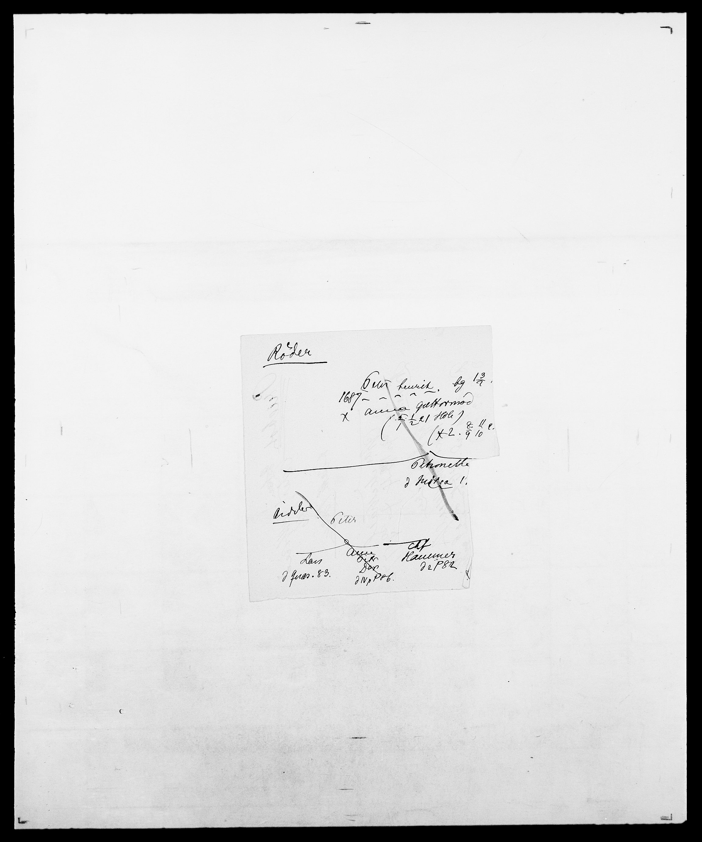 Delgobe, Charles Antoine - samling, SAO/PAO-0038/D/Da/L0031: de Place - Raaum, s. 337