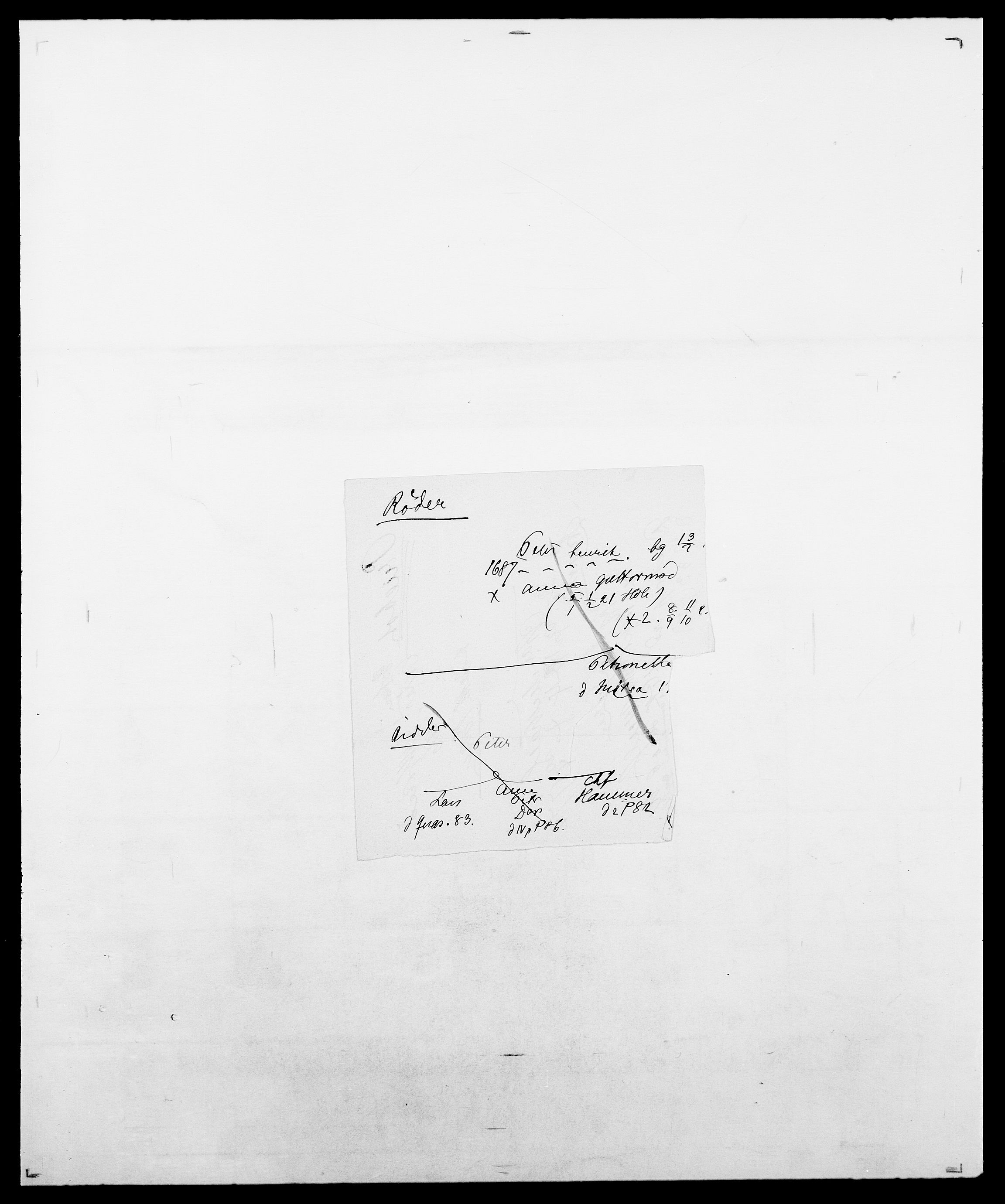 Delgobe, Charles Antoine - samling, AV/SAO-PAO-0038/D/Da/L0031: de Place - Raaum, s. 337