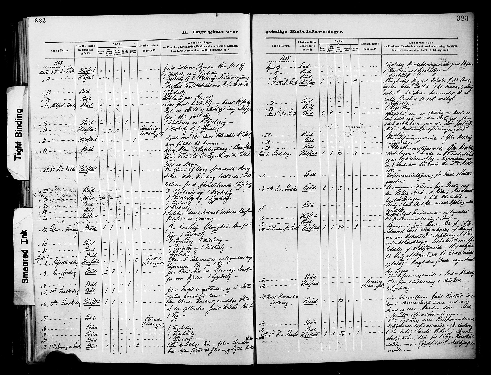 Ministerialprotokoller, klokkerbøker og fødselsregistre - Møre og Romsdal, AV/SAT-A-1454/566/L0769: Ministerialbok nr. 566A08, 1881-1903, s. 323