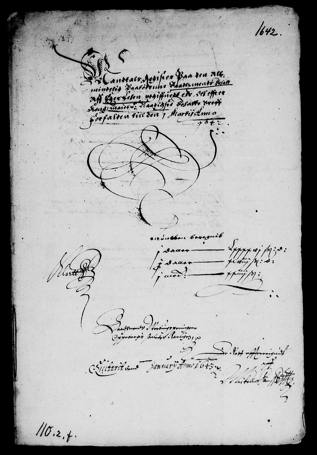 Rentekammeret inntil 1814, Reviderte regnskaper, Lensregnskaper, AV/RA-EA-5023/R/Rb/Rbm/L0007: Eiker len, 1640-1643