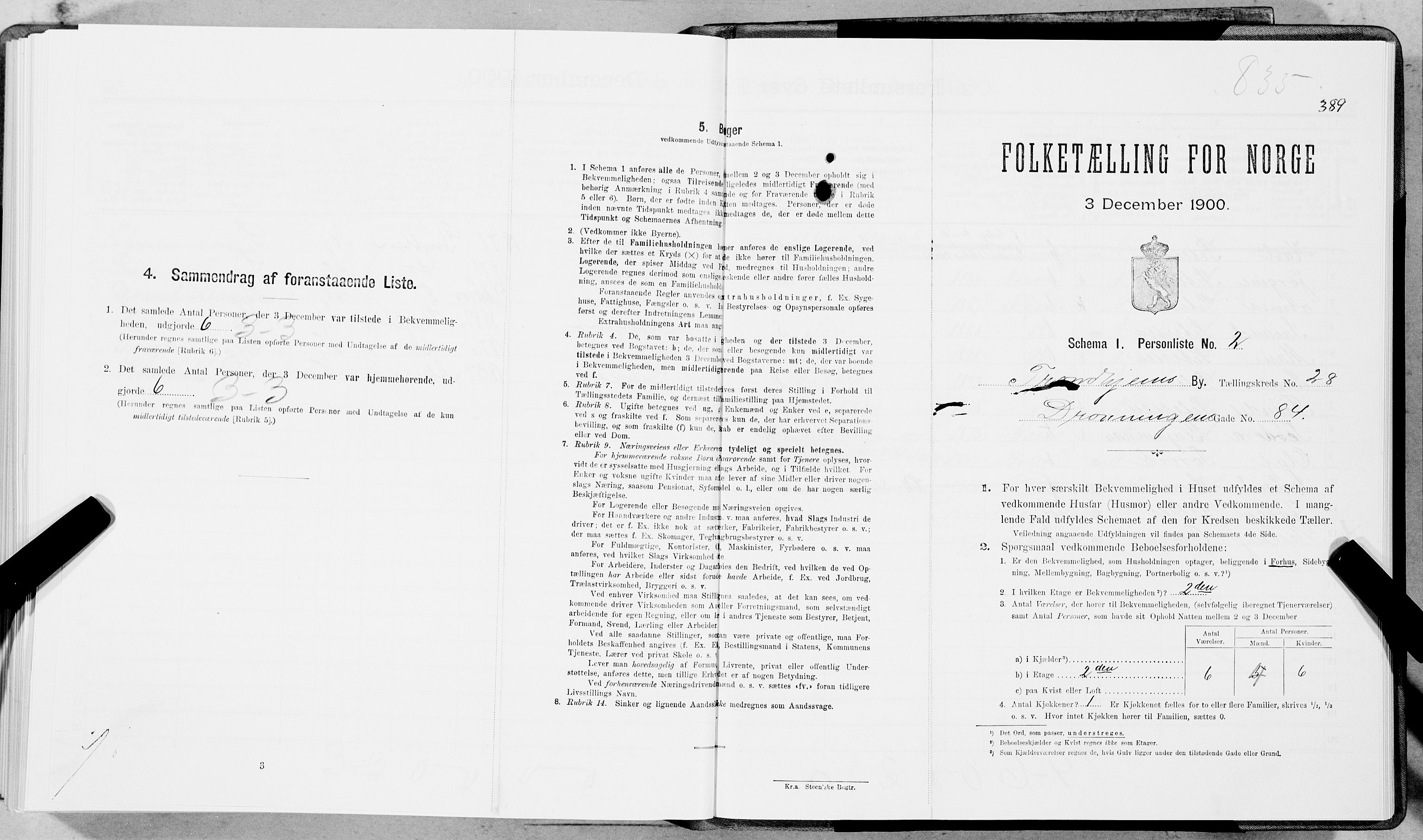 SAT, Folketelling 1900 for 1601 Trondheim kjøpstad, 1900, s. 4397
